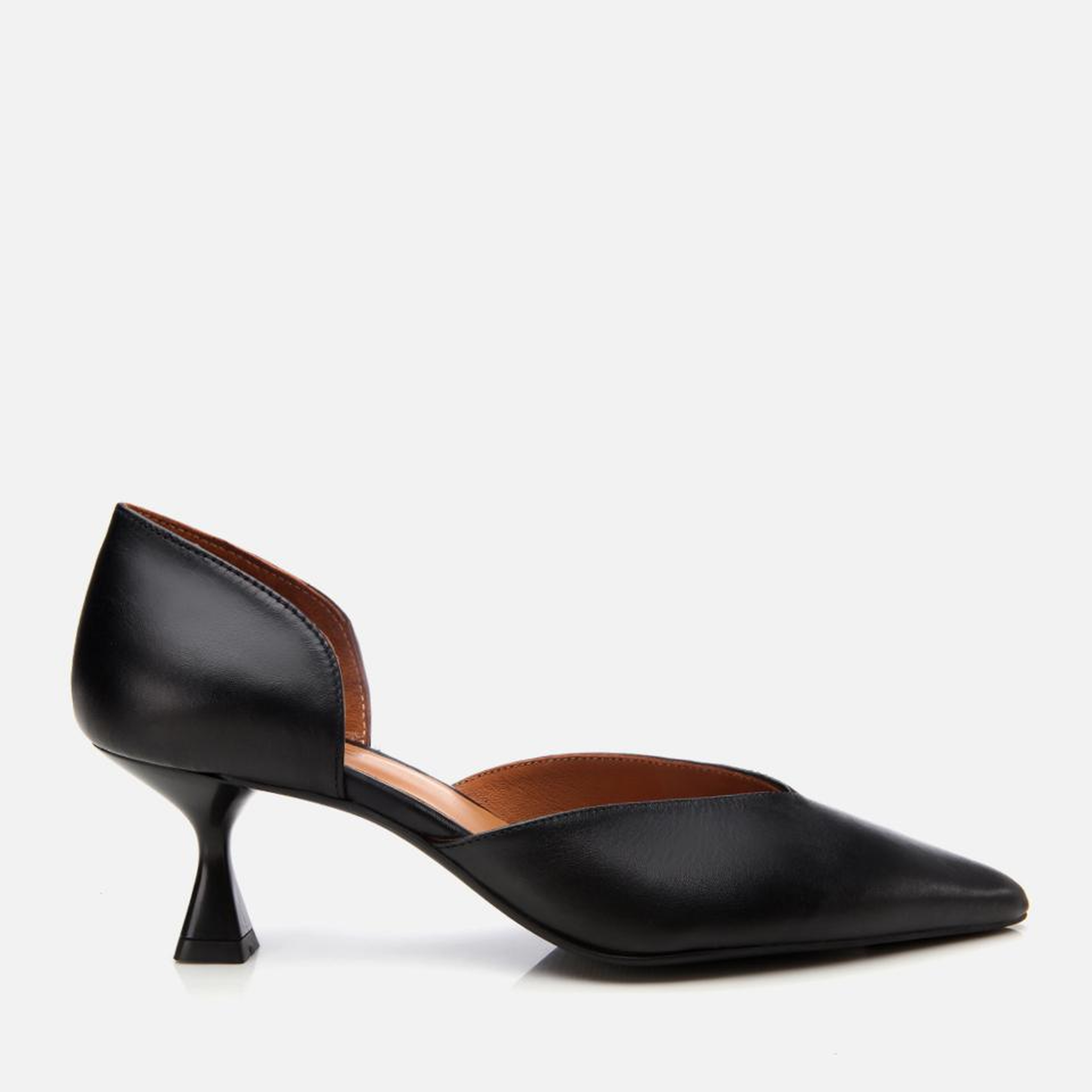 Kadın Deri Siyah İnce Topuklu Stiletto