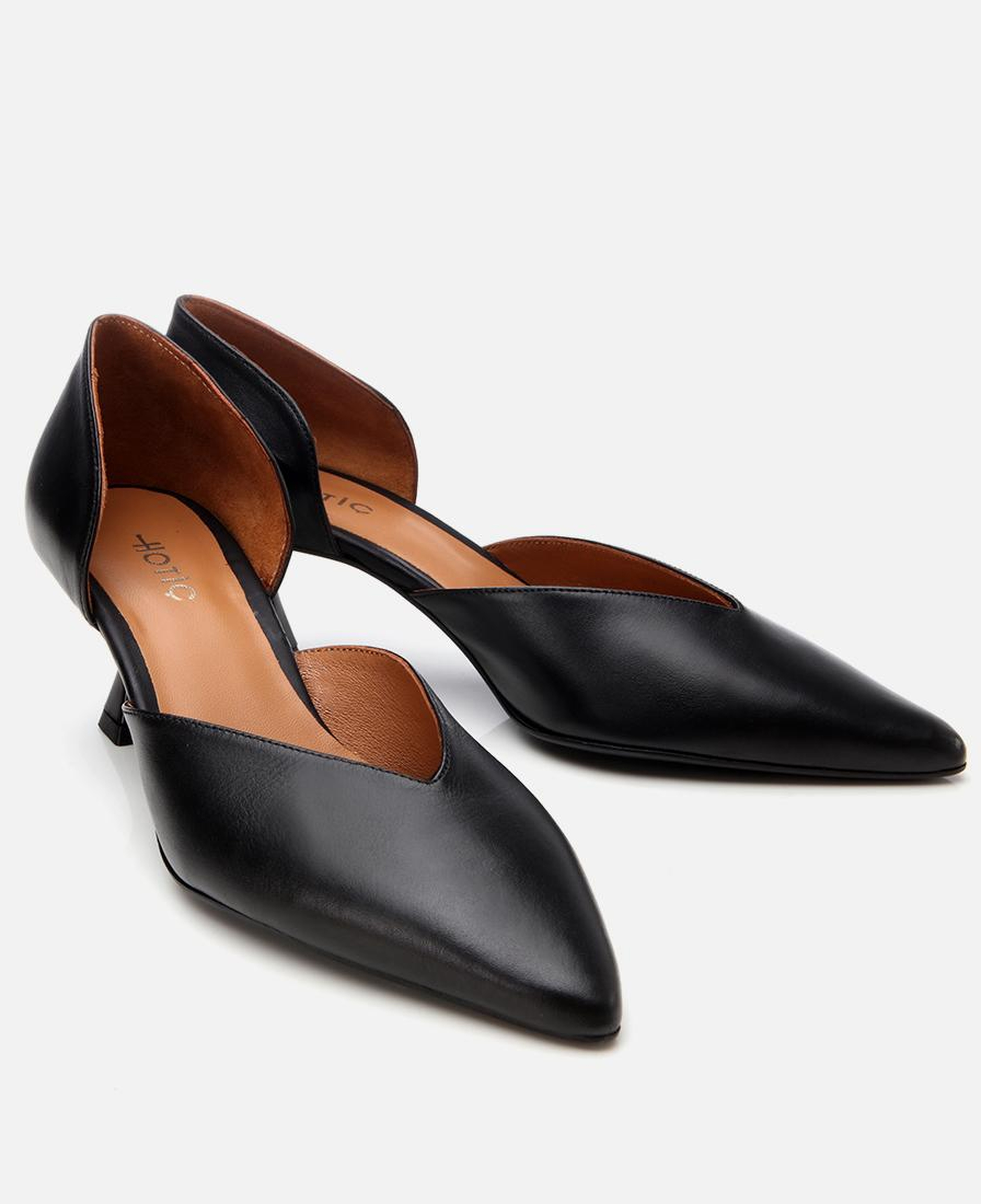 Kadın Deri Siyah İnce Topuklu Stiletto