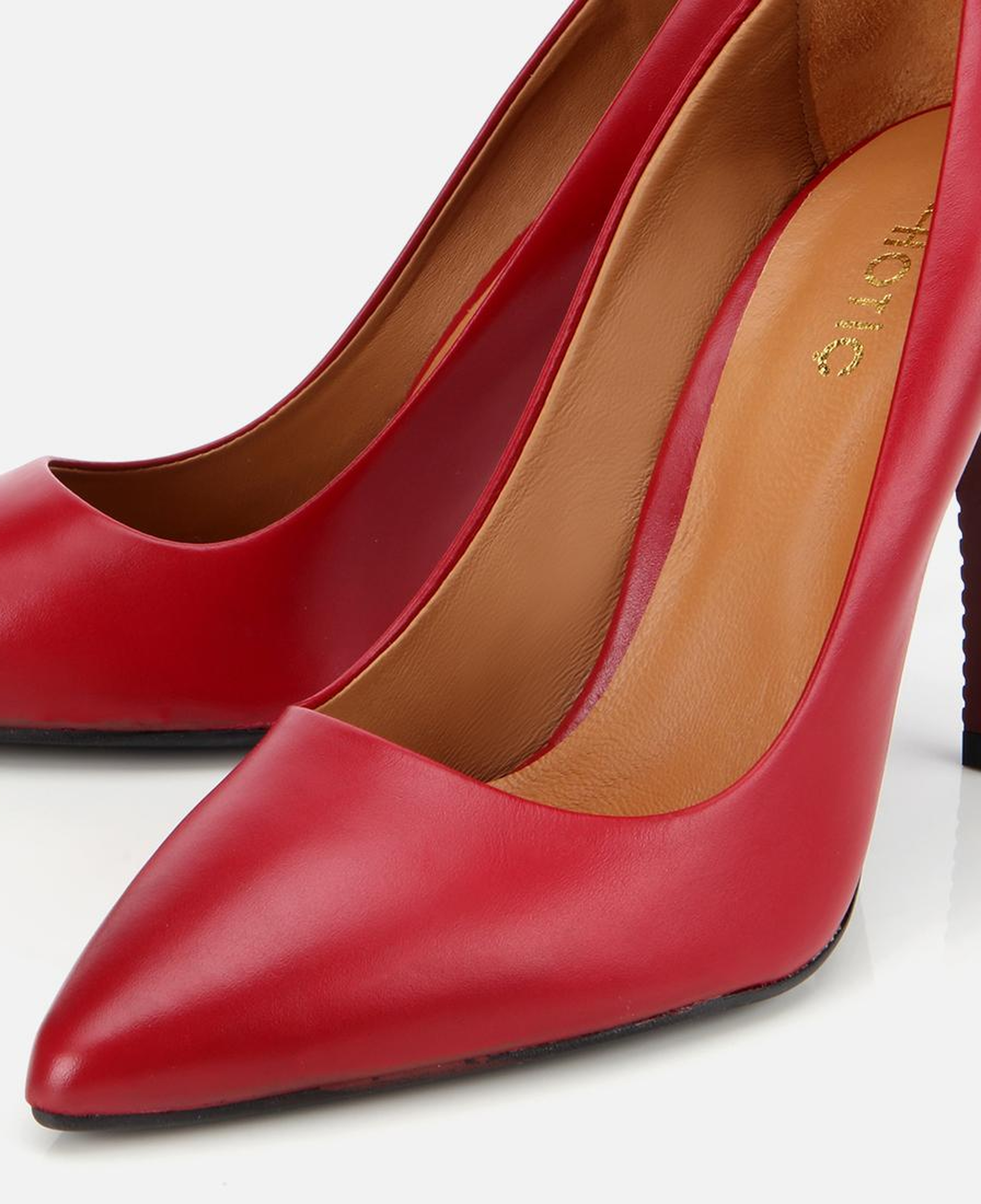 Kadın Deri Kırmızı Yüksek Topuklu Stiletto