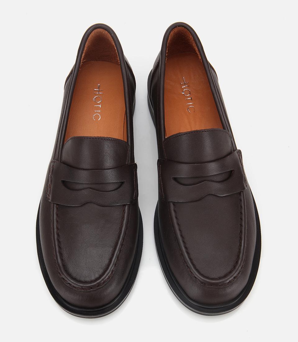 Kadın Deri Kahverengi Yumuşak Dokulu Klasik Loafer
