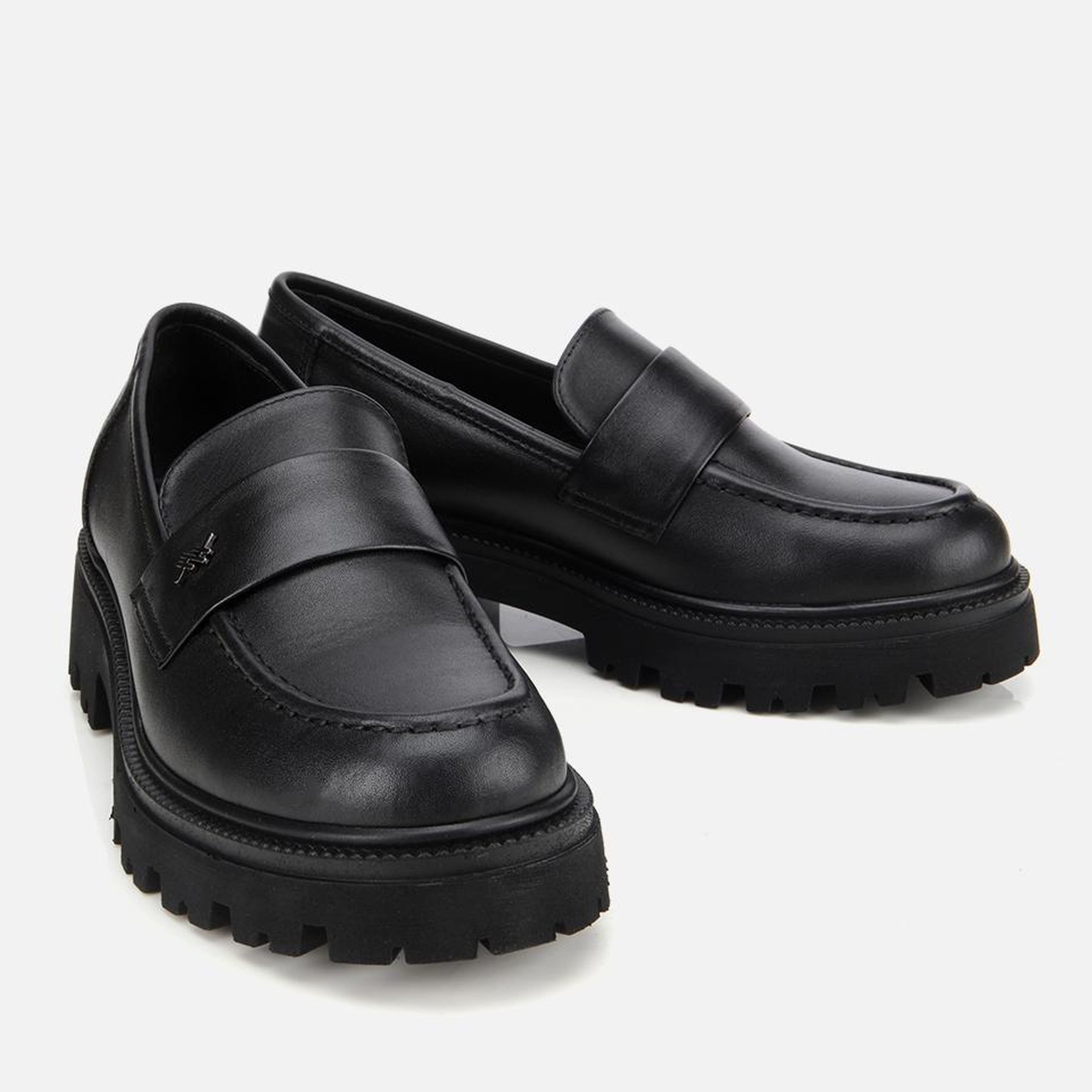 Kadın Deri Siyah Yumuşak Dokulu Günlük Loafer