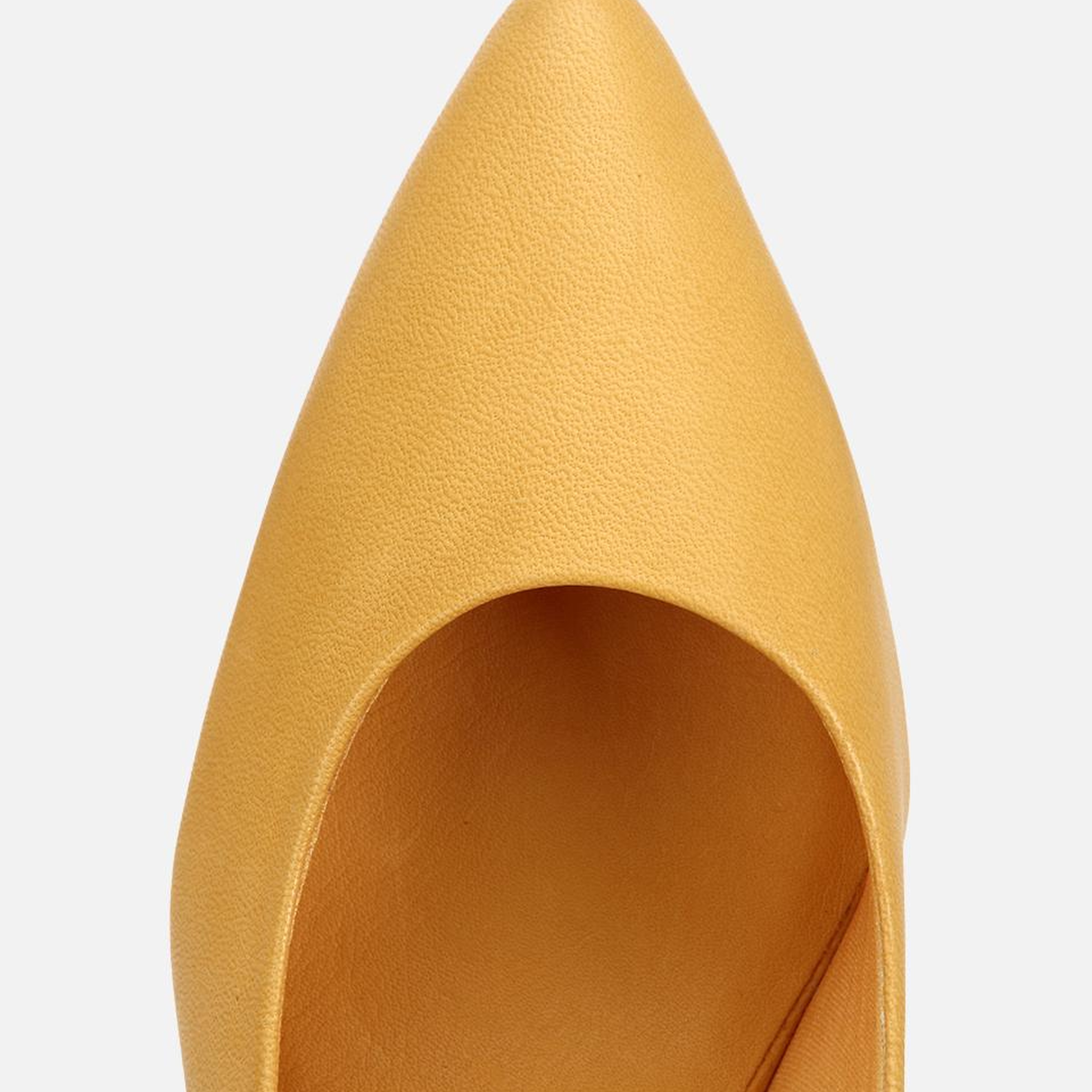 Kadın Deri Sarı Klasik Stiletto