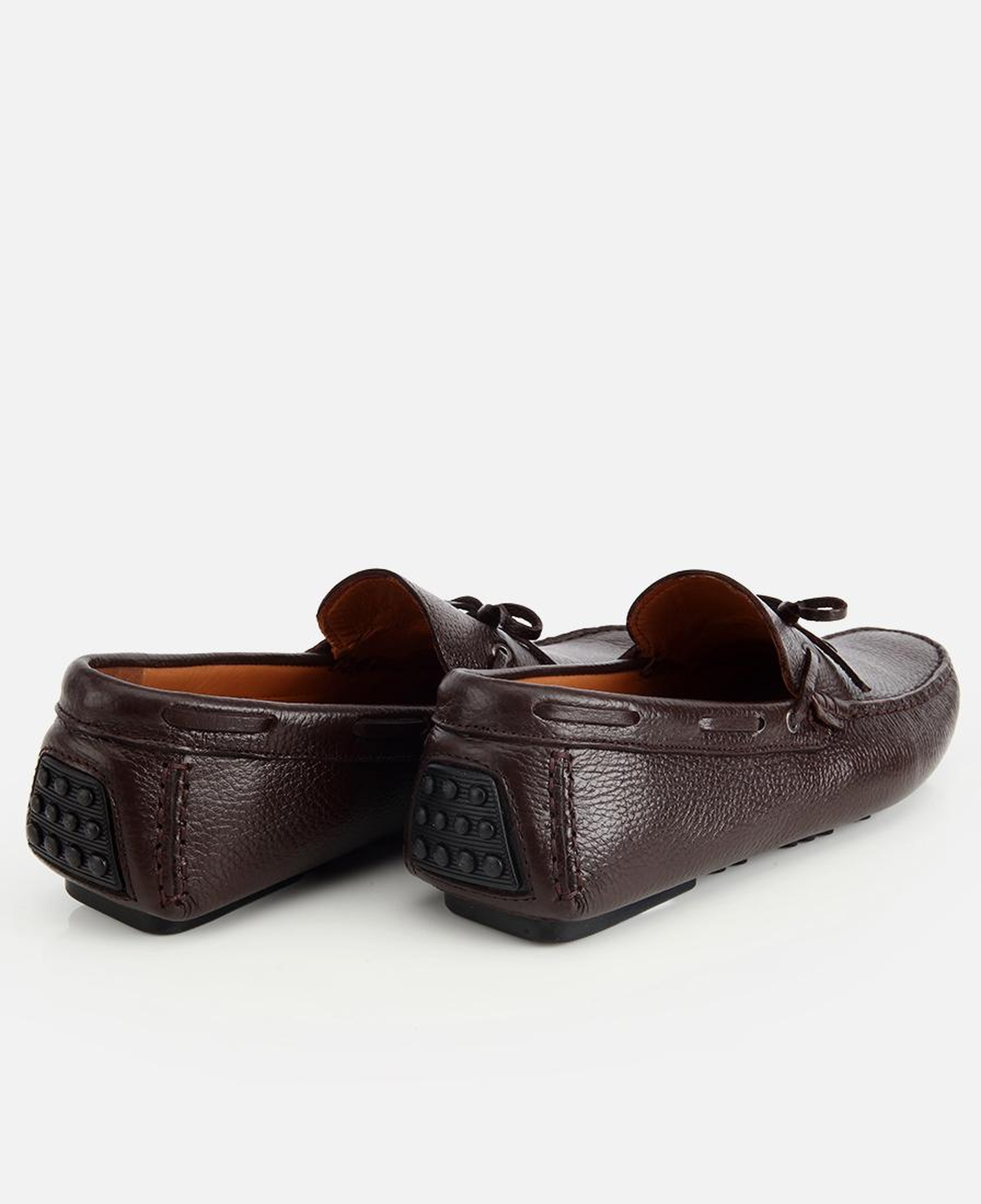 Erkek Deri Kahverengi Fiyonk Detaylı Günlük Loafer