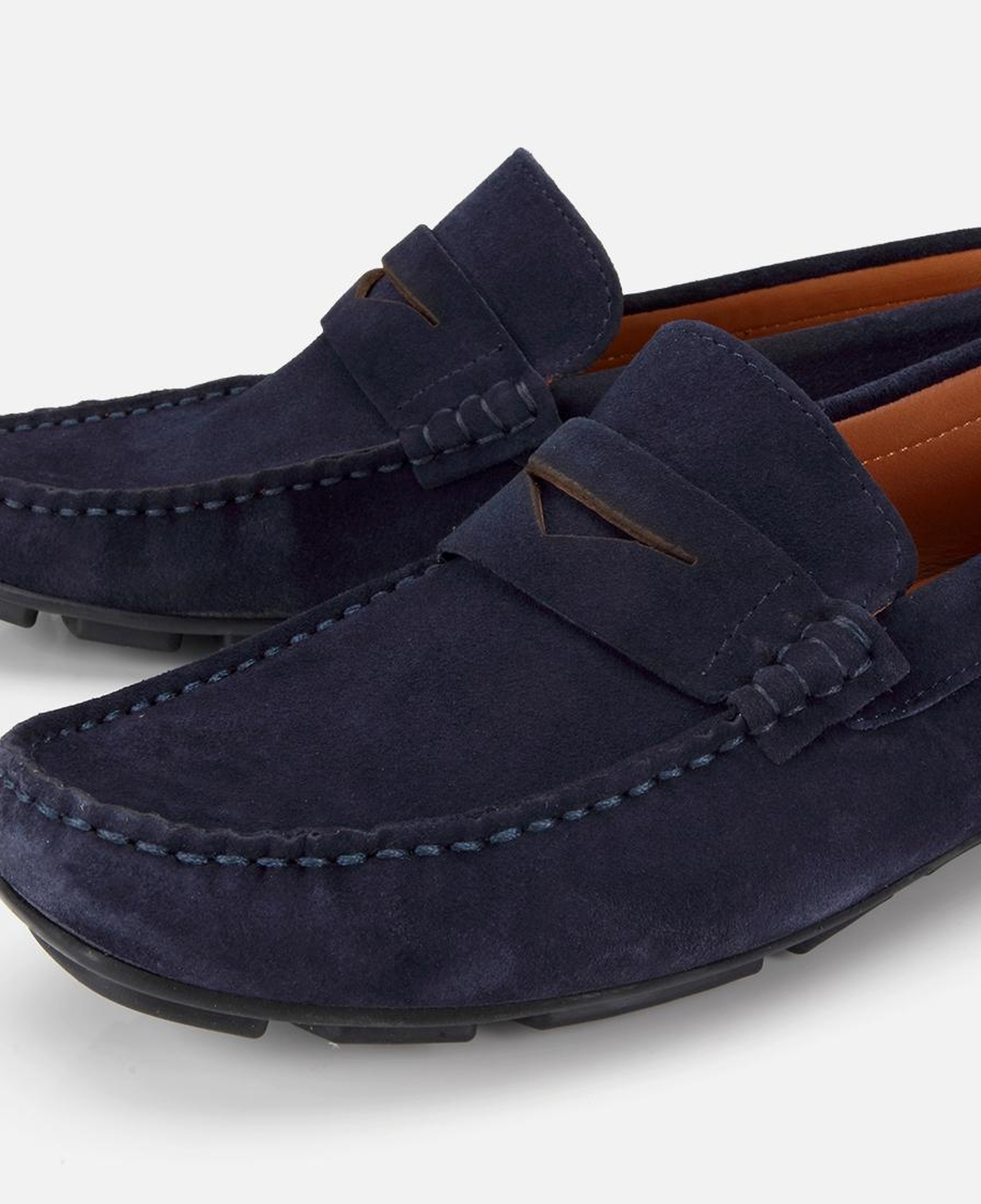 Erkek Süet Deri Lacivert Comfort Günlük Loafer