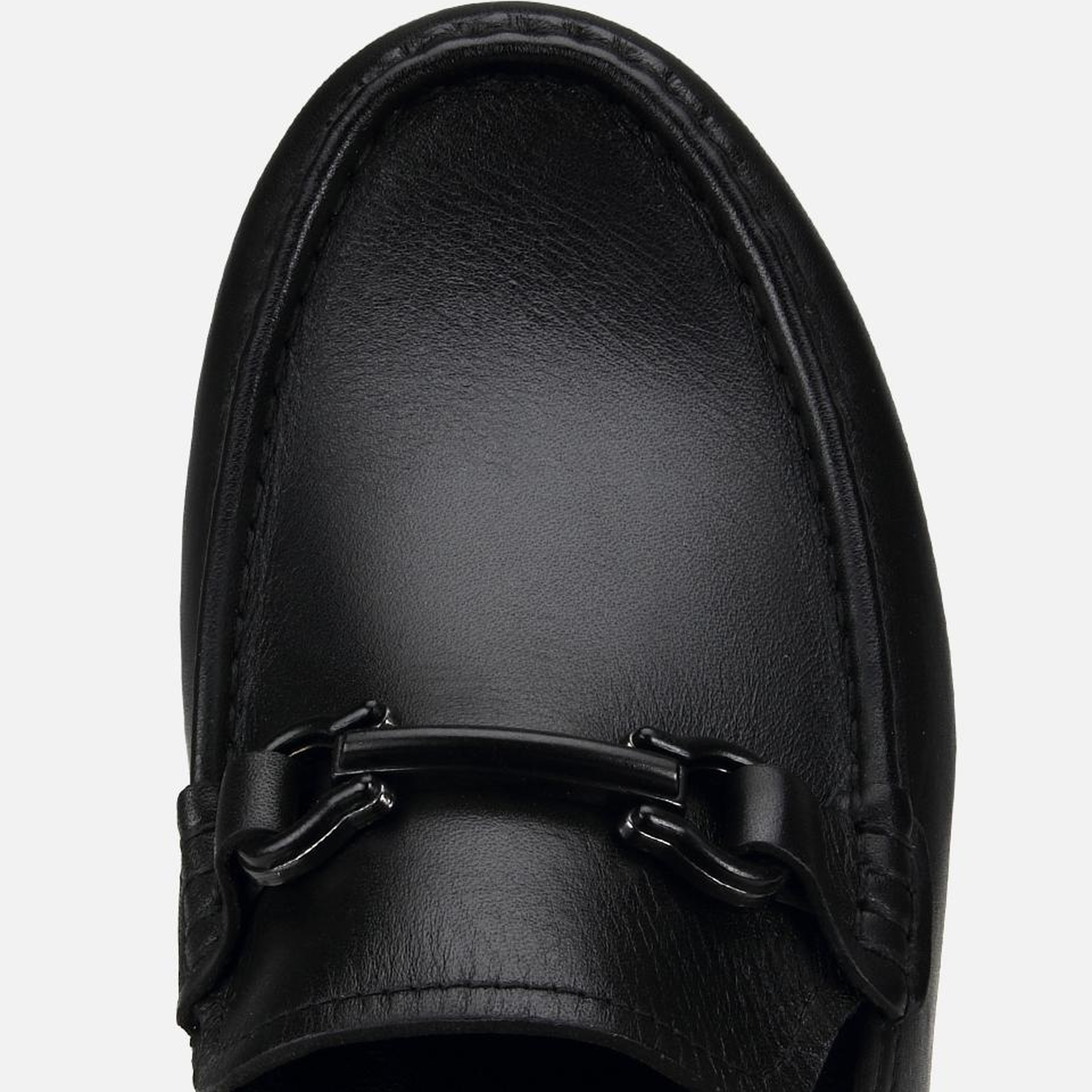 Erkek Deri Siyah Yumuşak Dokulu Tokalı Günlük Loafer