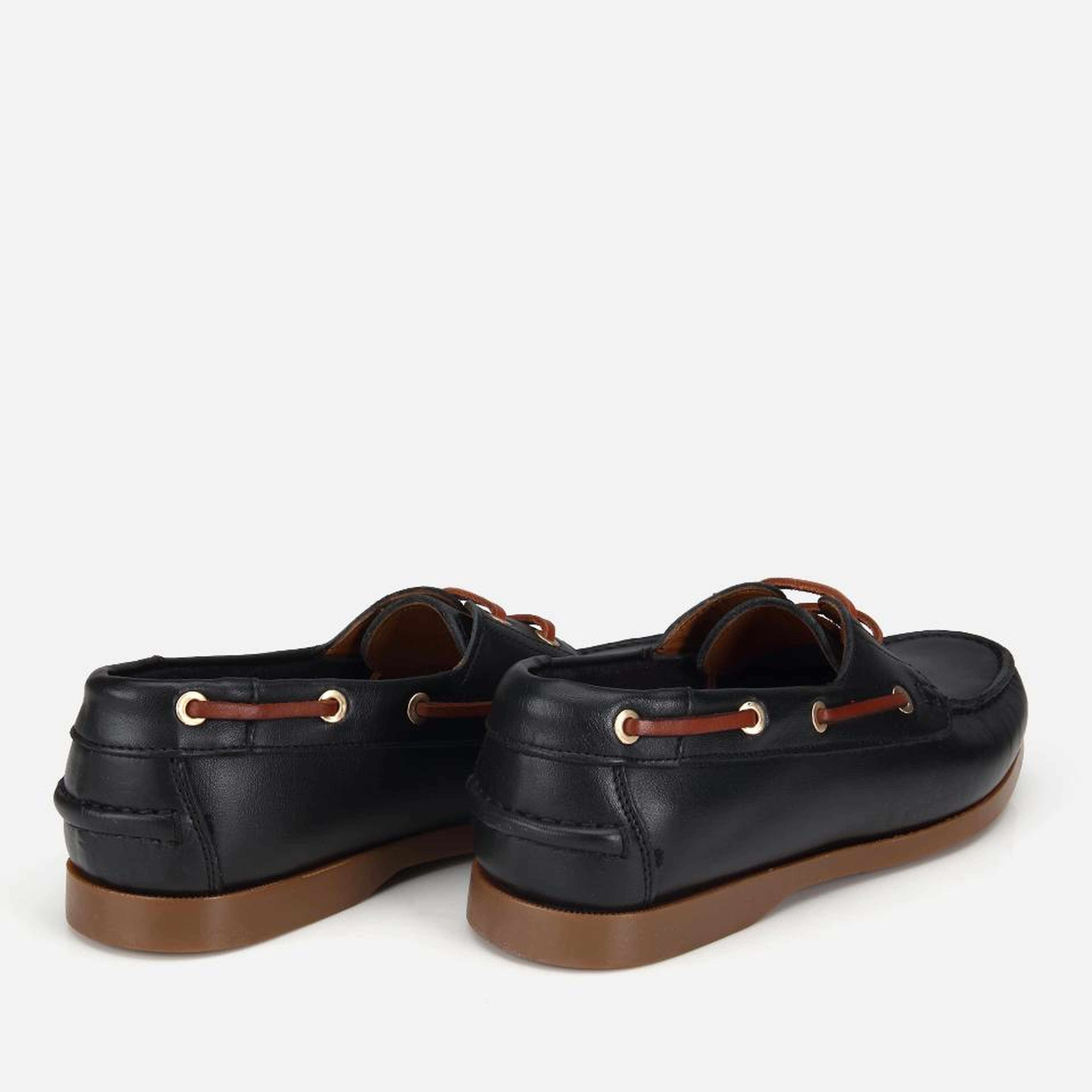 Erkek Deri Siyah Bağcık Detaylı Günlük Loafer