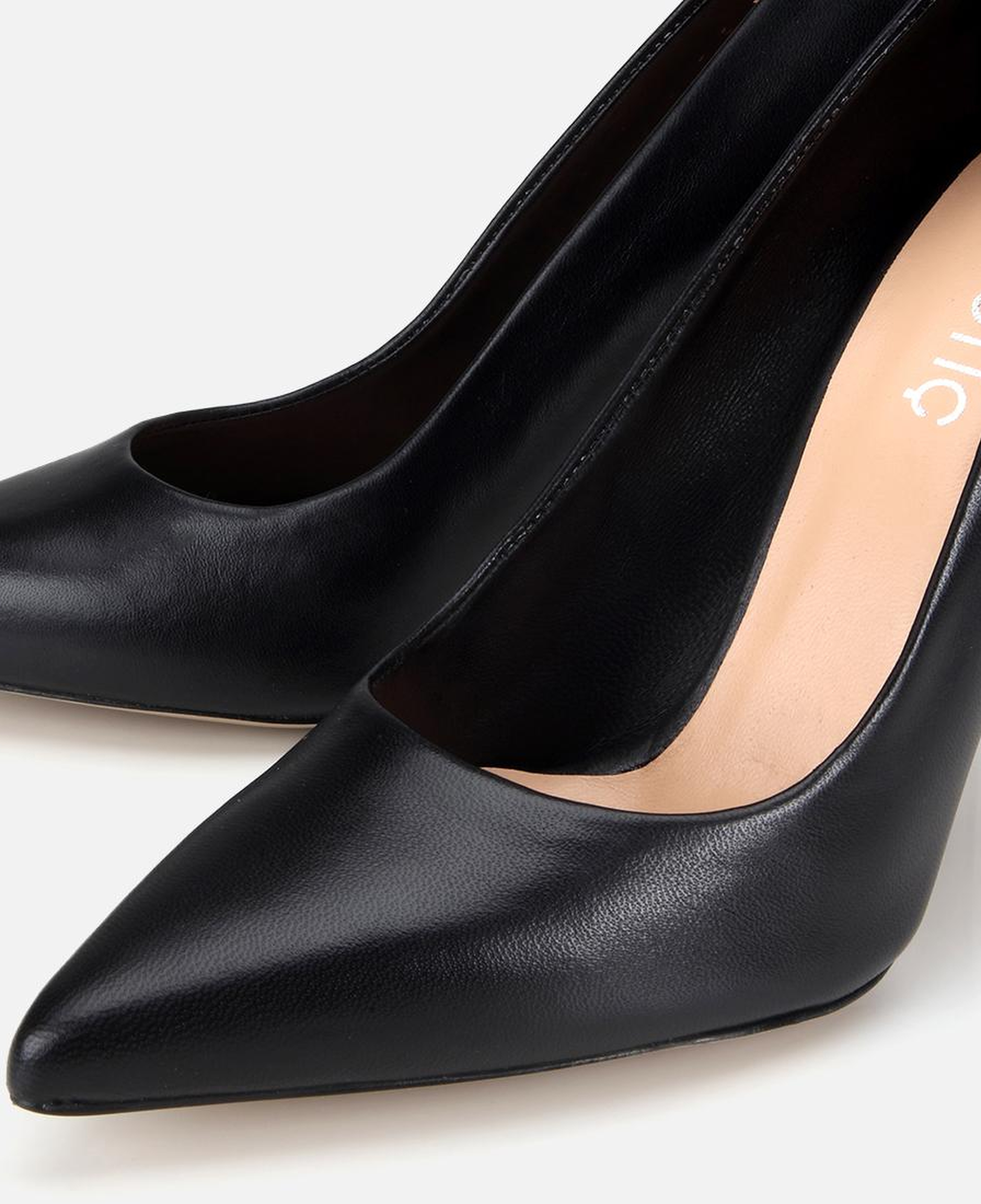 Kadın Deri Siyah Yüksek Topuklu Stiletto