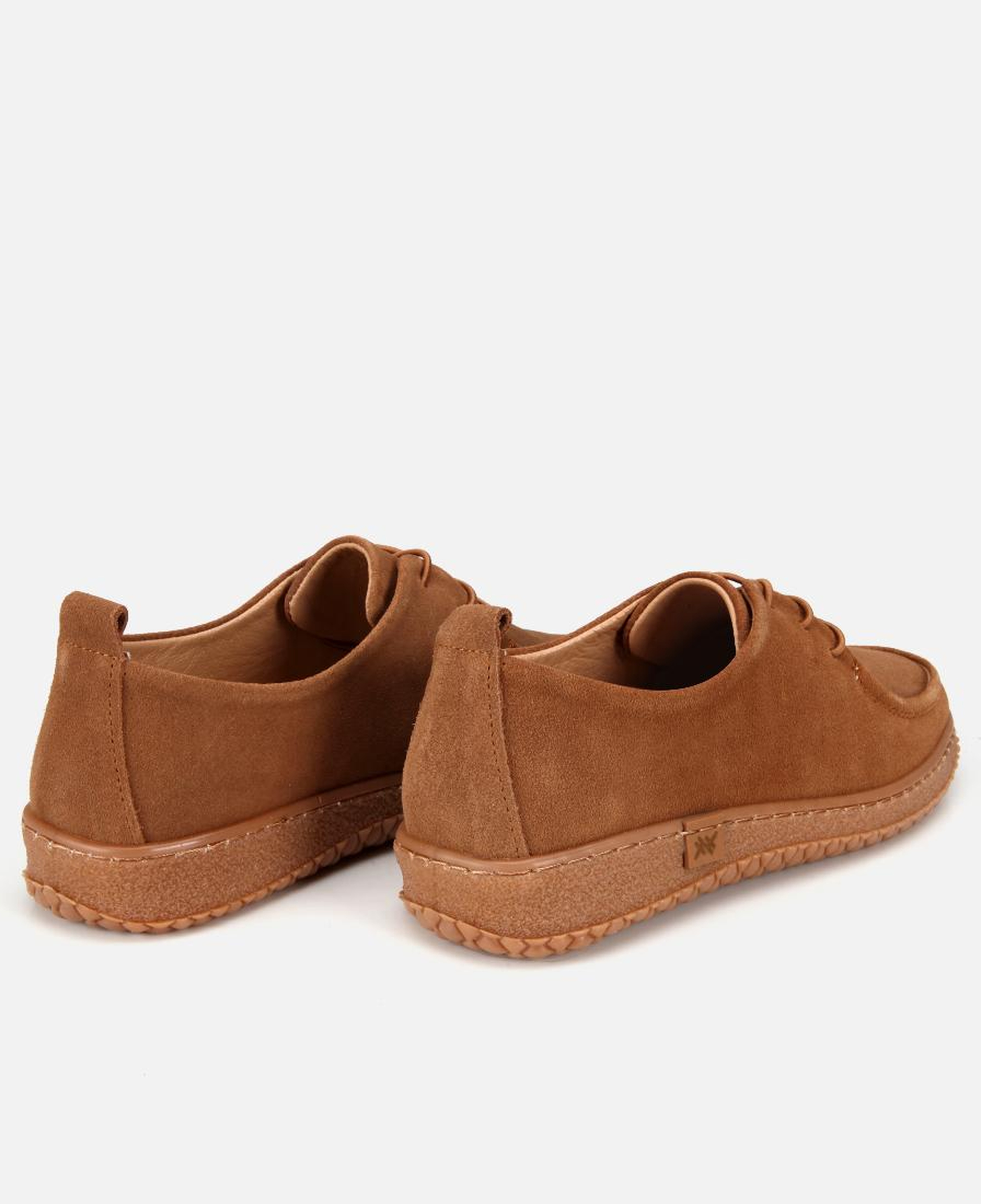 Kadın Süet Deri Taba Esnek Tabanlı Günlük Loafer