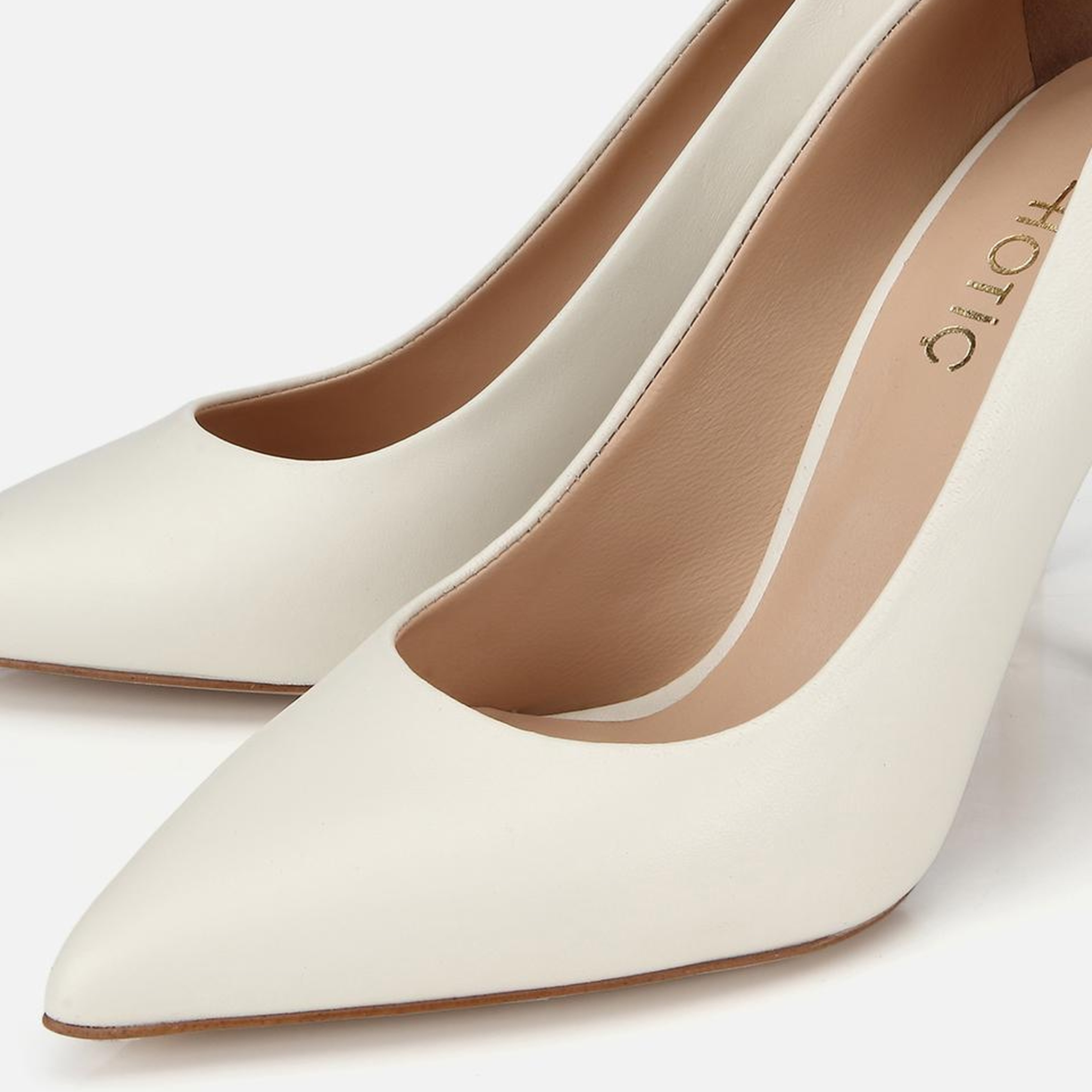 Kadın Deri Kemik Yüksek Topuklu Stiletto