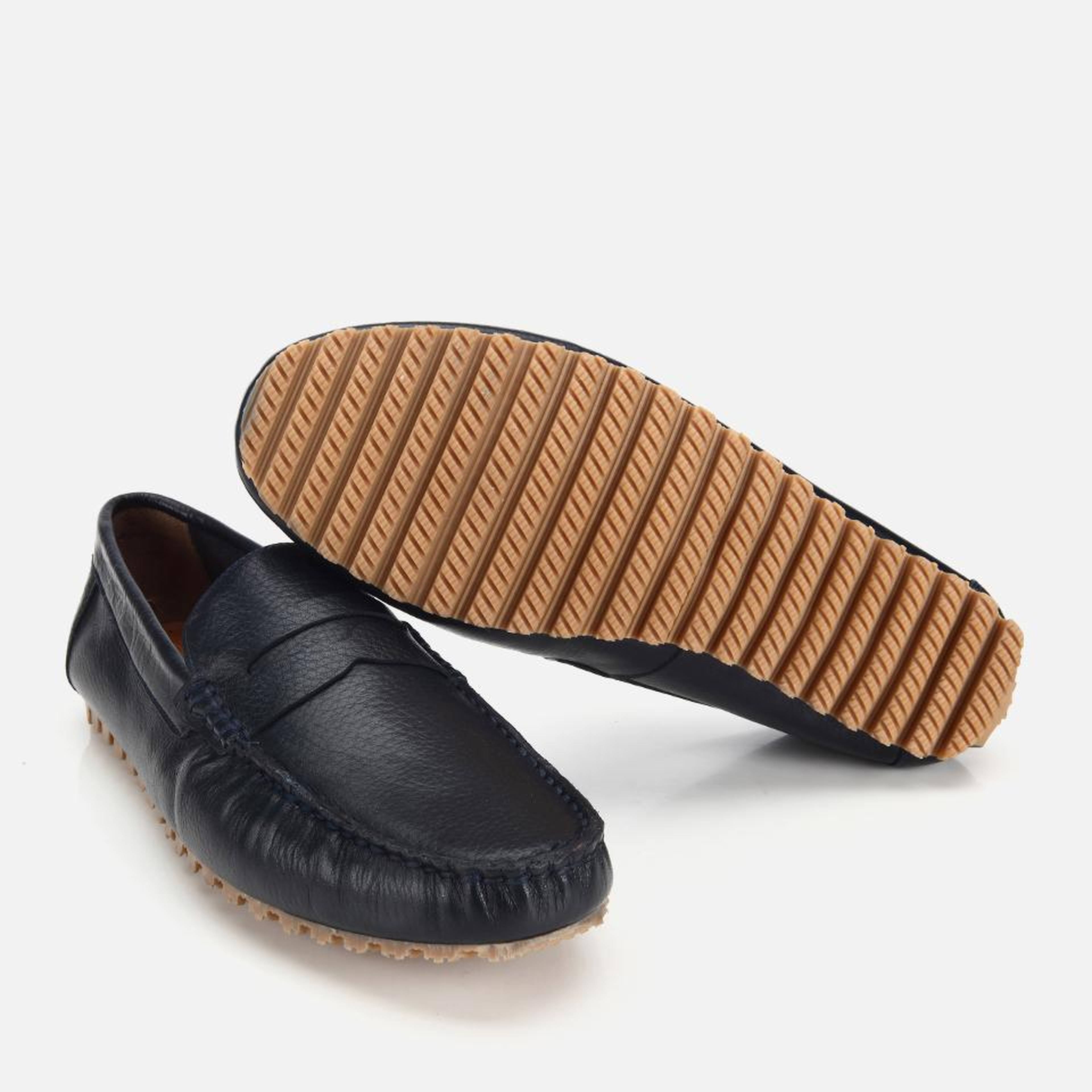 Erkek Deri Lacivert Comfort Günlük Loafer