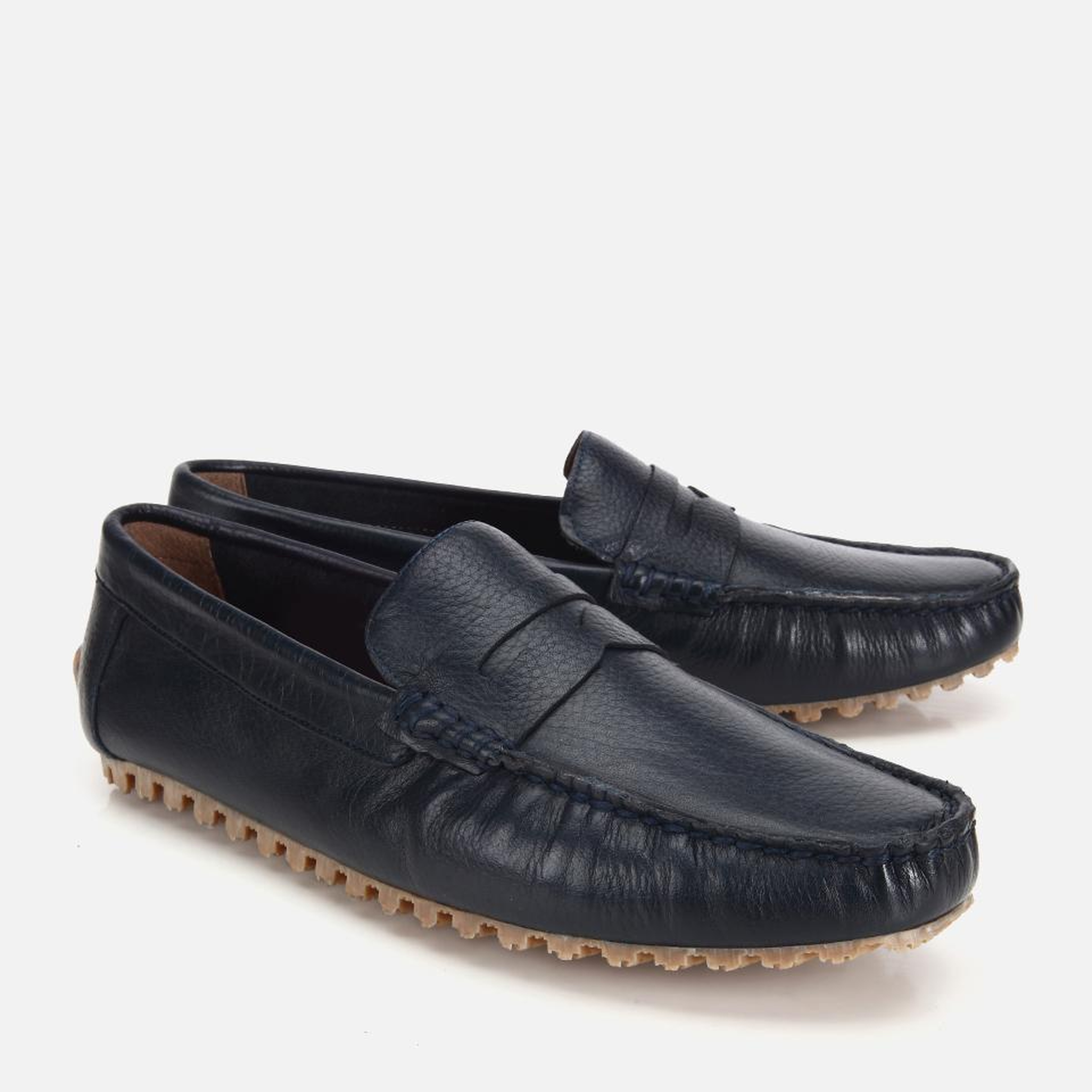 Erkek Deri Lacivert Comfort Günlük Loafer