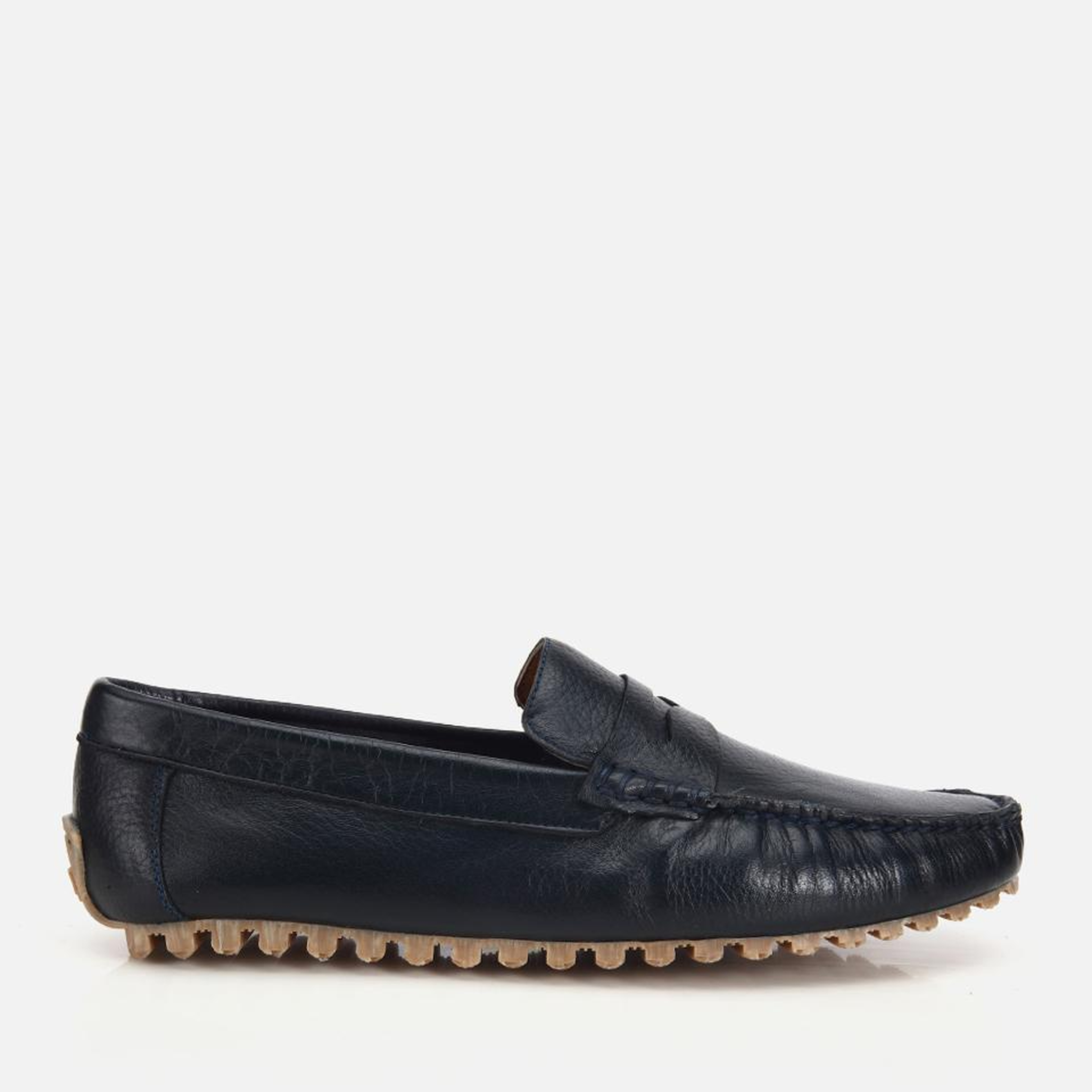 Erkek Deri Lacivert Comfort Günlük Loafer