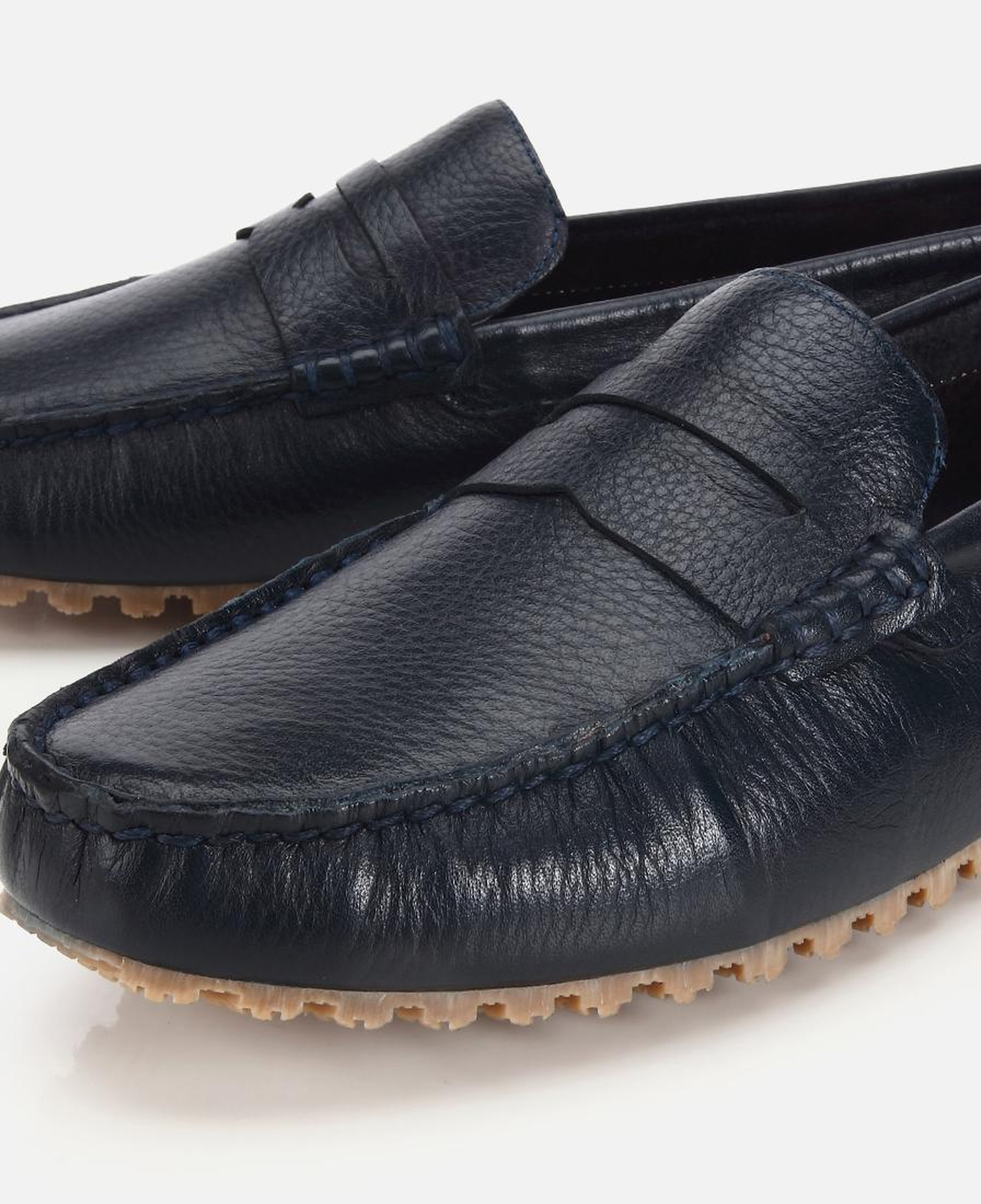 Erkek Deri Lacivert Comfort Günlük Loafer