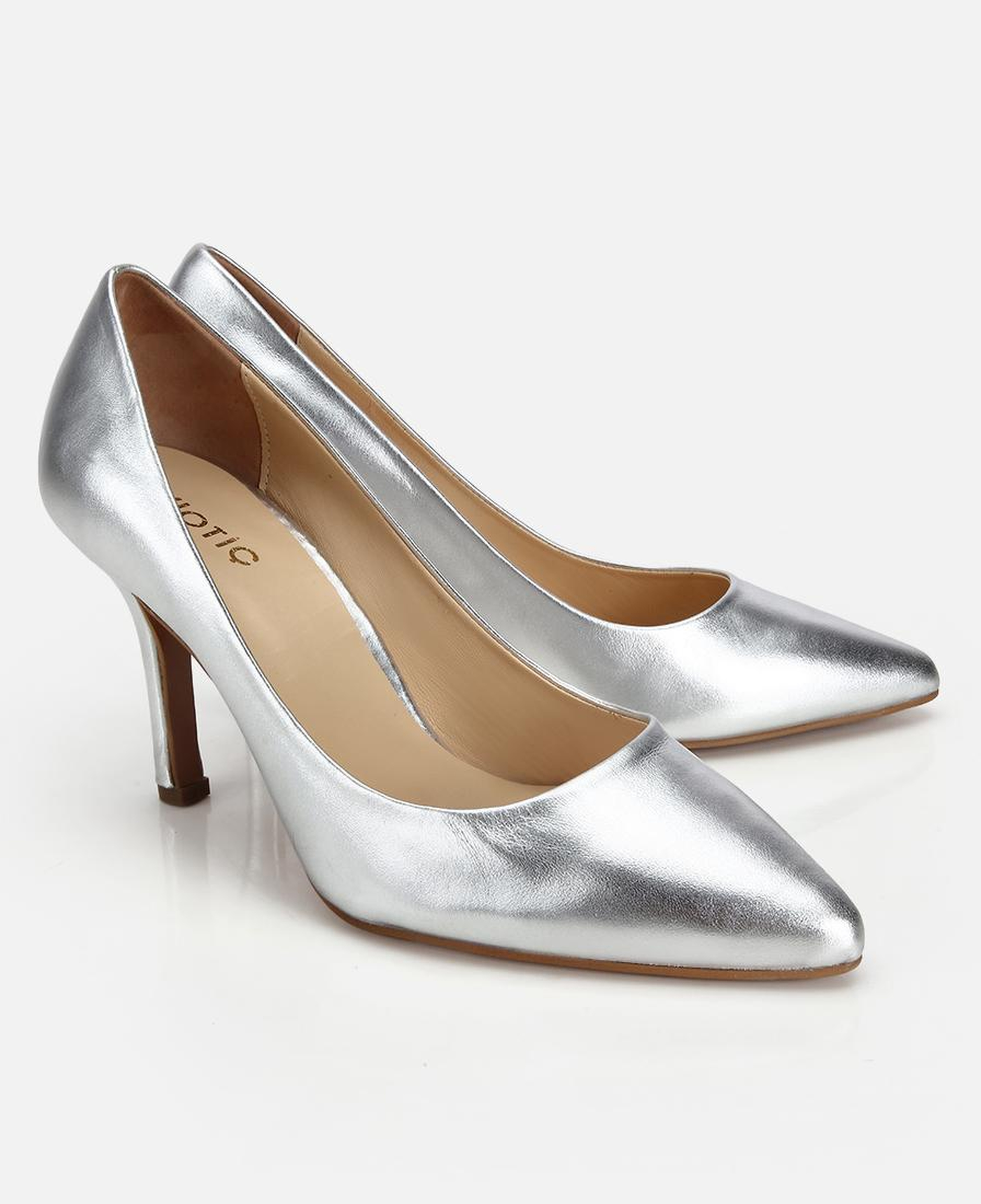 Kadın Deri Lame Yumuşak Dokulu Stiletto