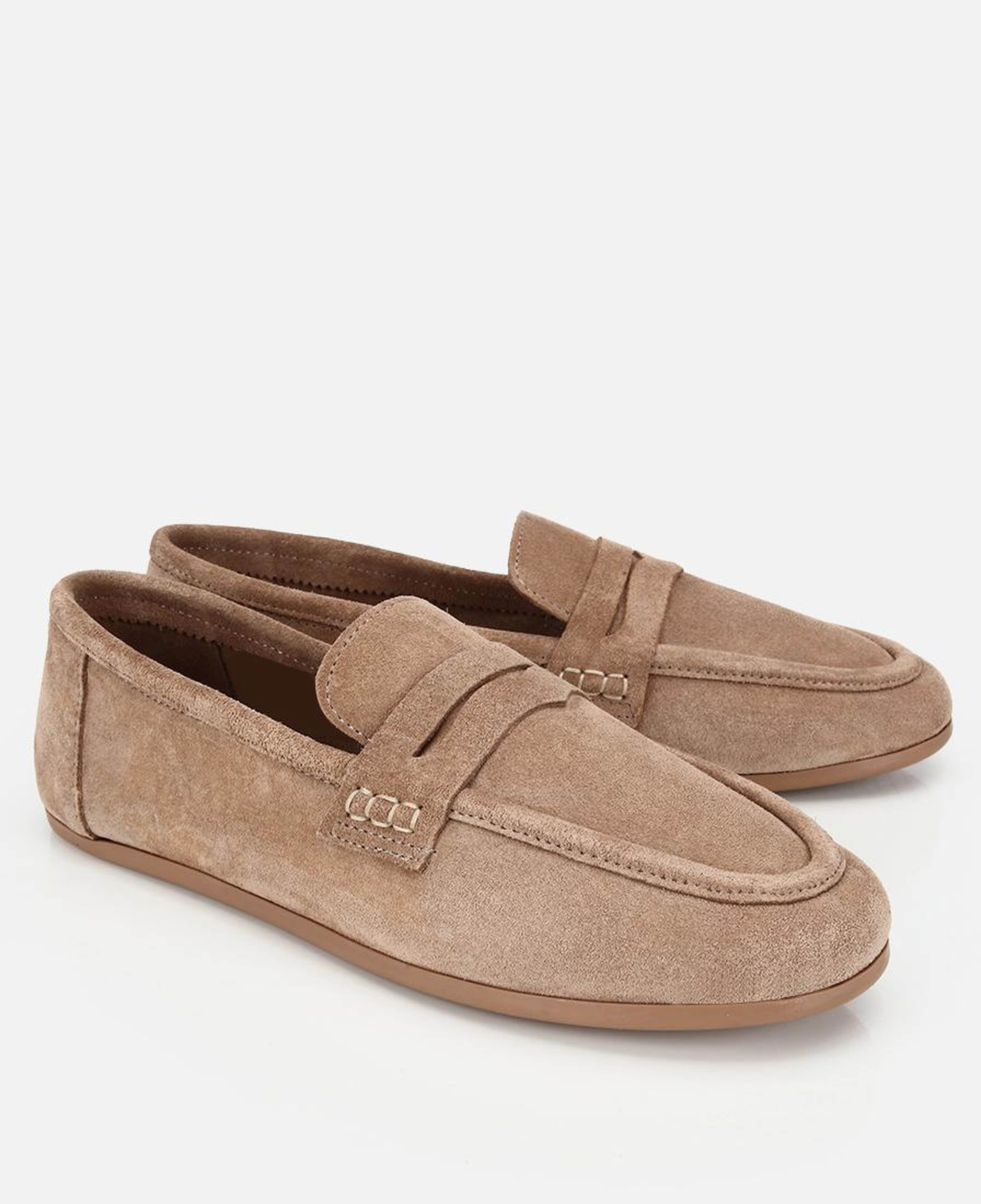 Kadın Süet Deri Vizon Yumuşak Dokulu Klasik Loafer