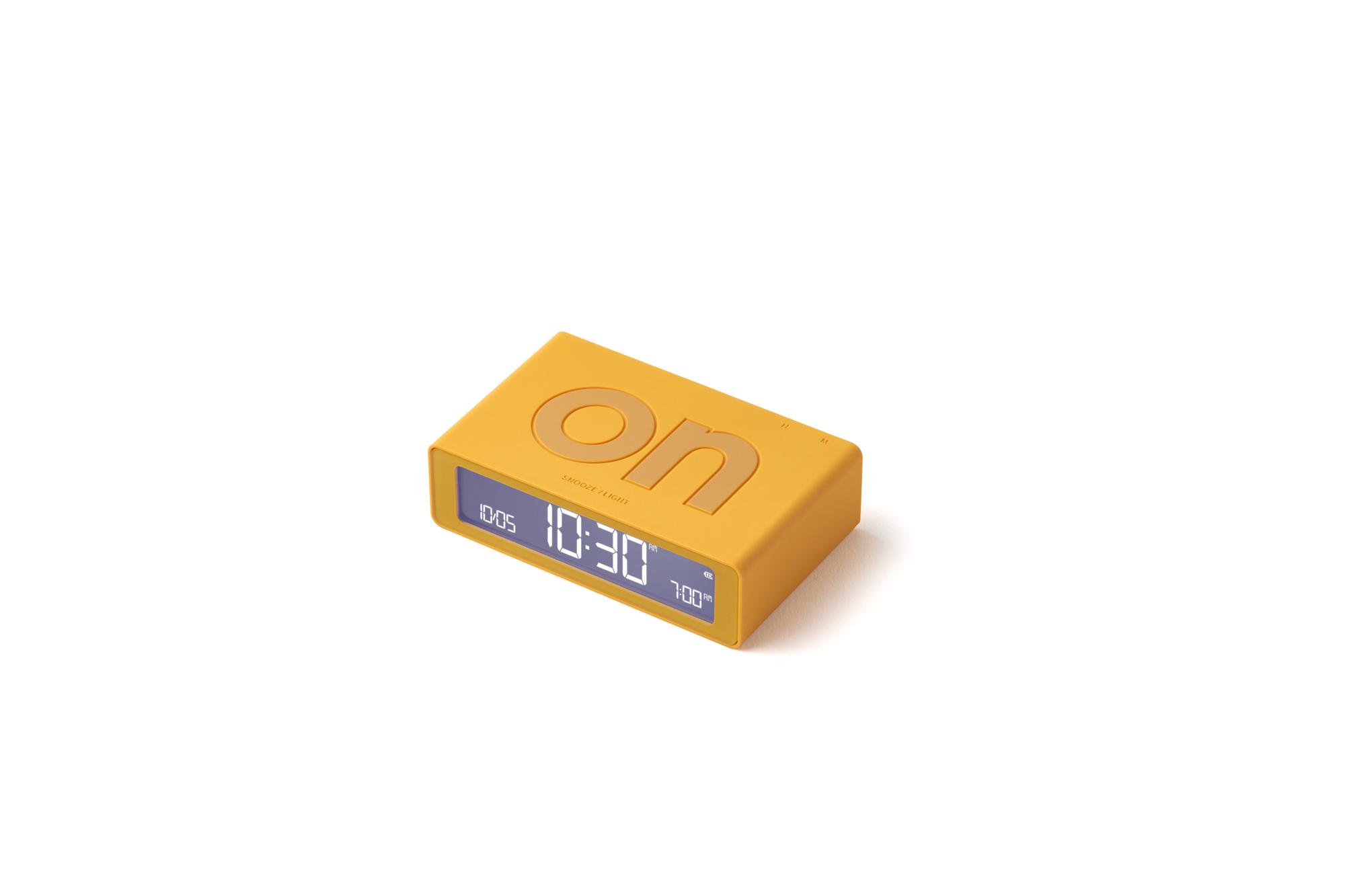 Lexon Flip Mini Şarj Edilebilir Alarm Saat Sarı