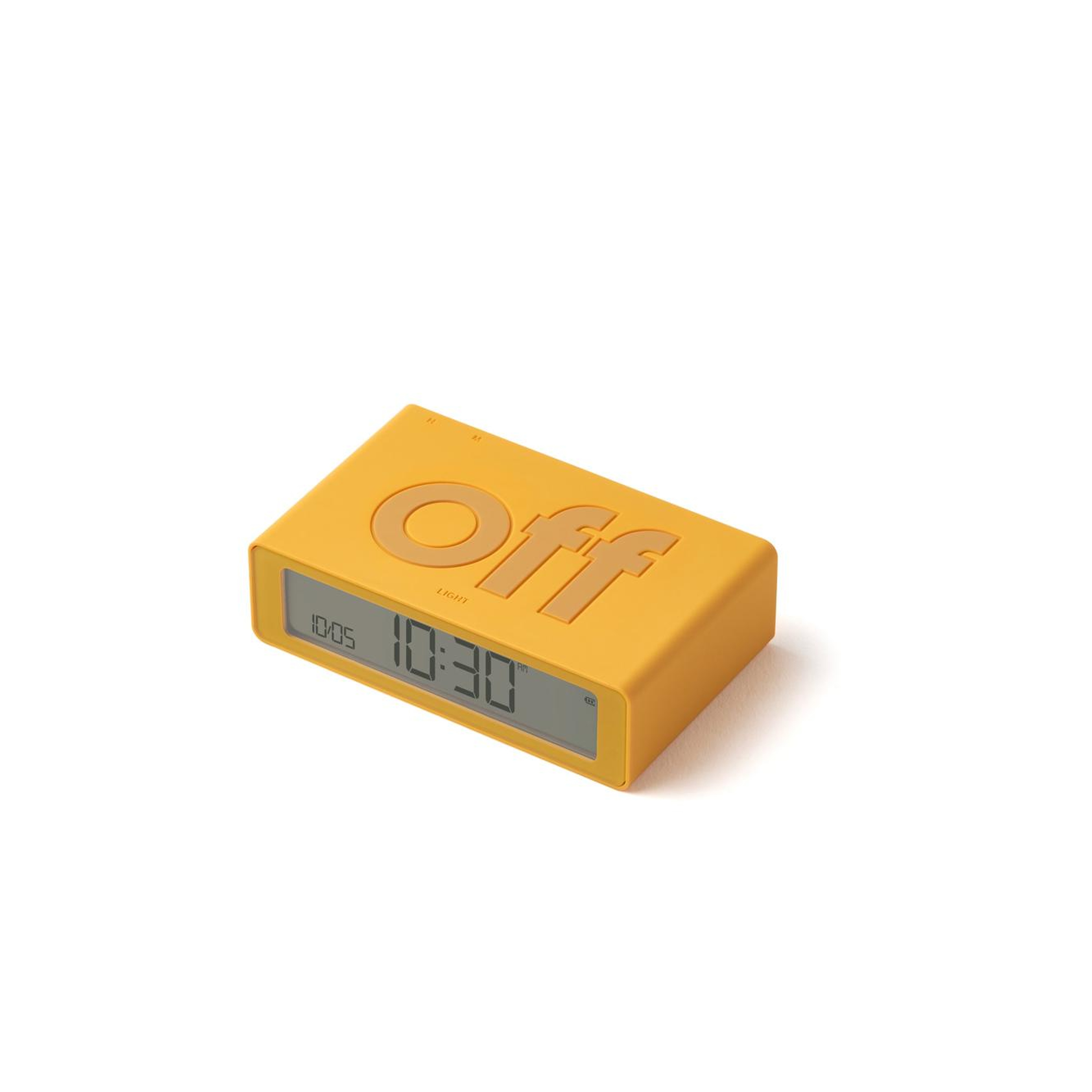 Lexon Flip Mini Şarj Edilebilir Alarm Saat Sarı