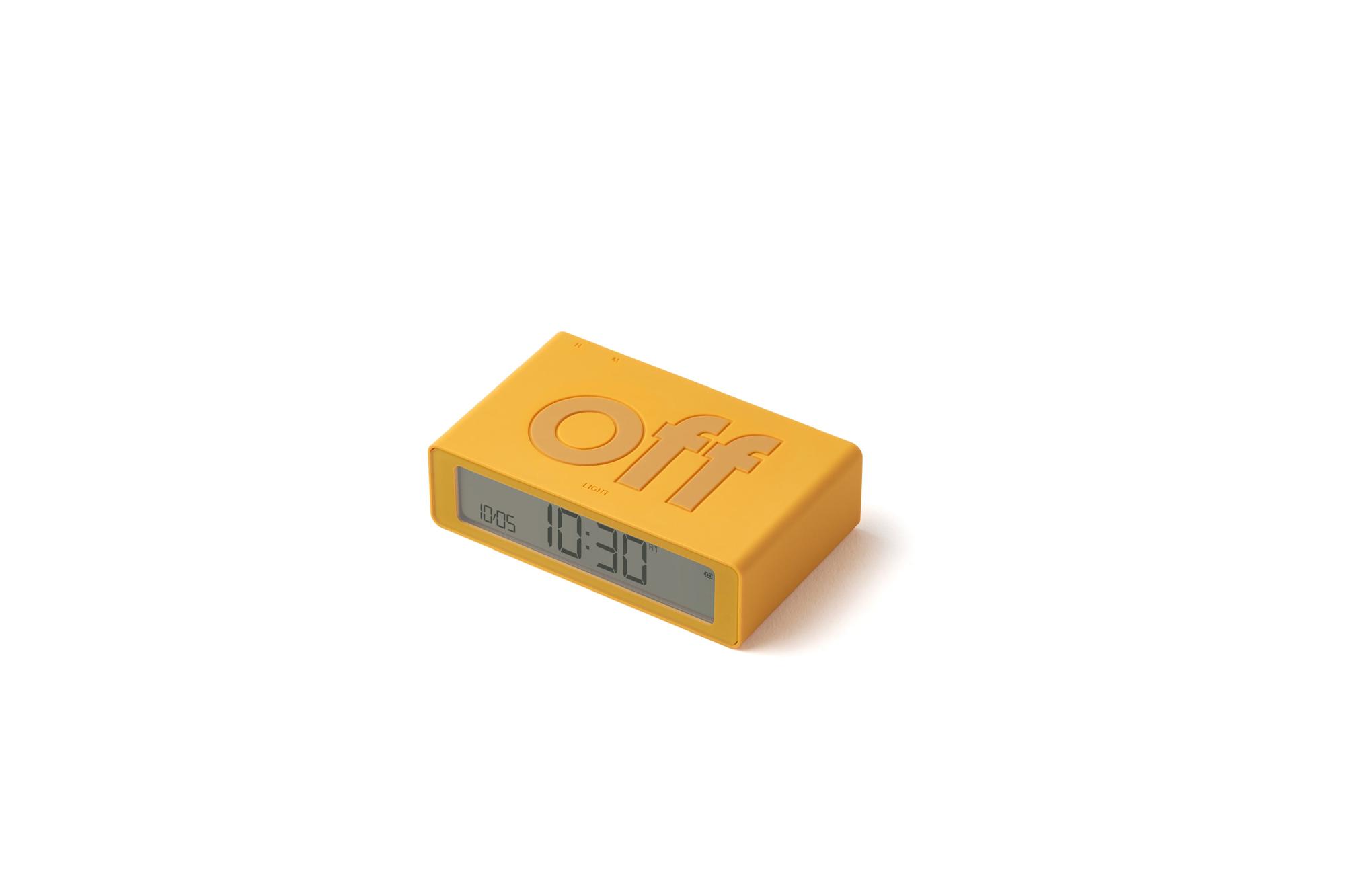 Lexon Flip Mini Şarj Edilebilir Alarm Saat Sarı