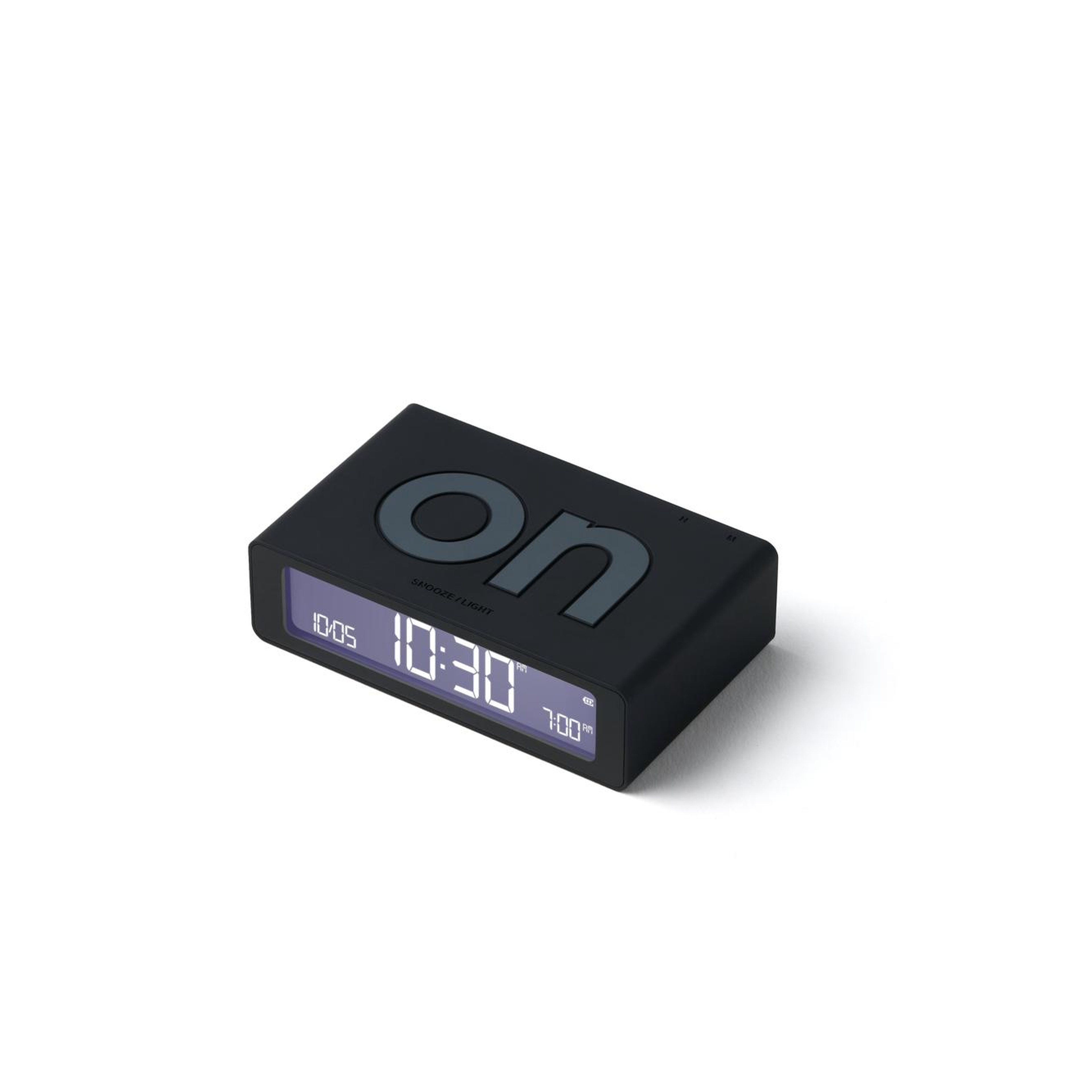 Lexon Flip Mini Şarj Edilebilir Alarm Saat Siyah