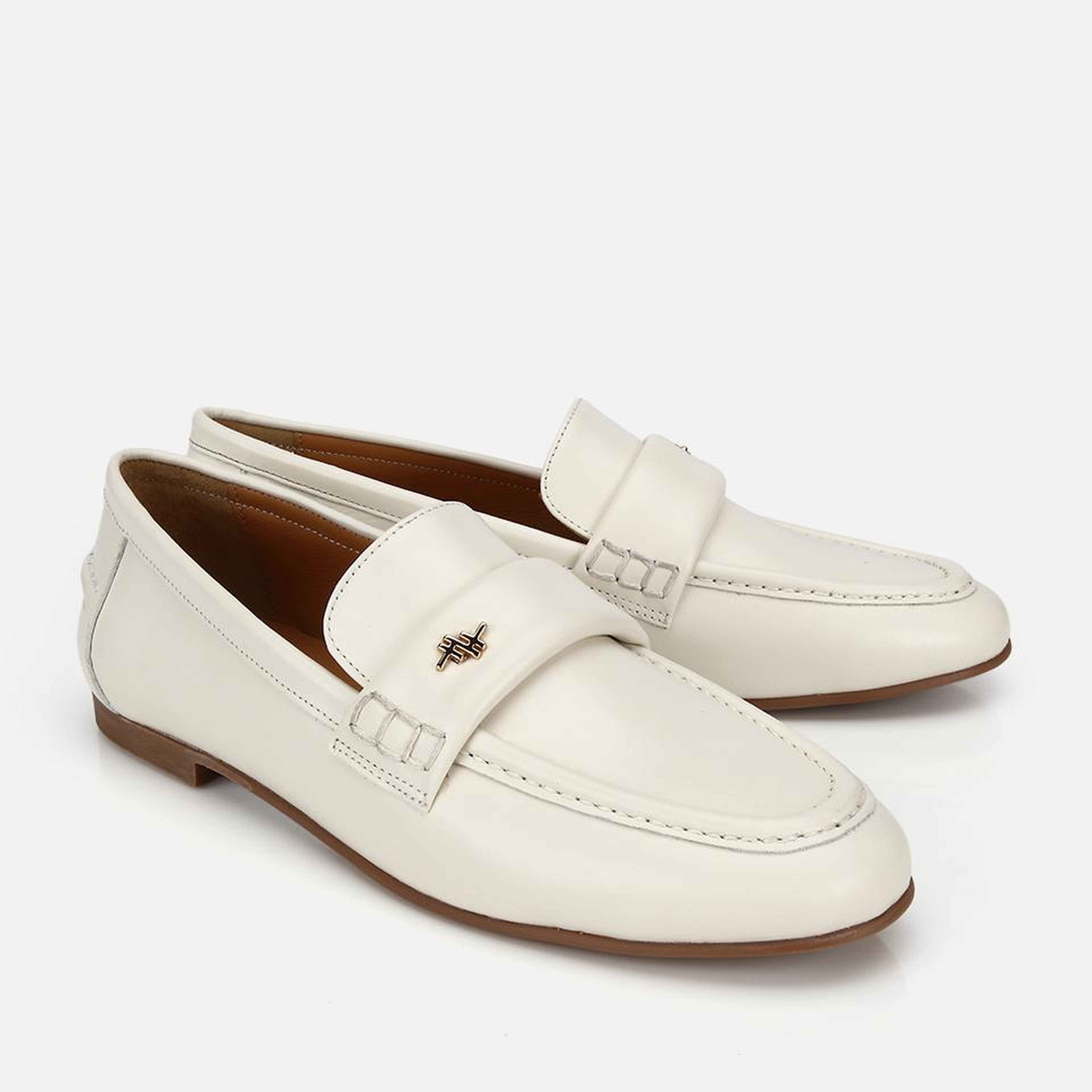 Kadın Deri Ekru Yumuşak Dokulu Klasik Loafer
