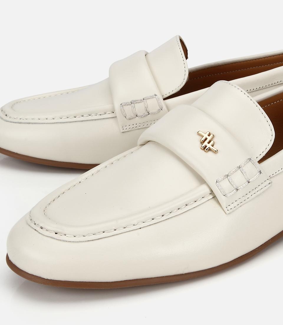 Kadın Deri Ekru Yumuşak Dokulu Klasik Loafer