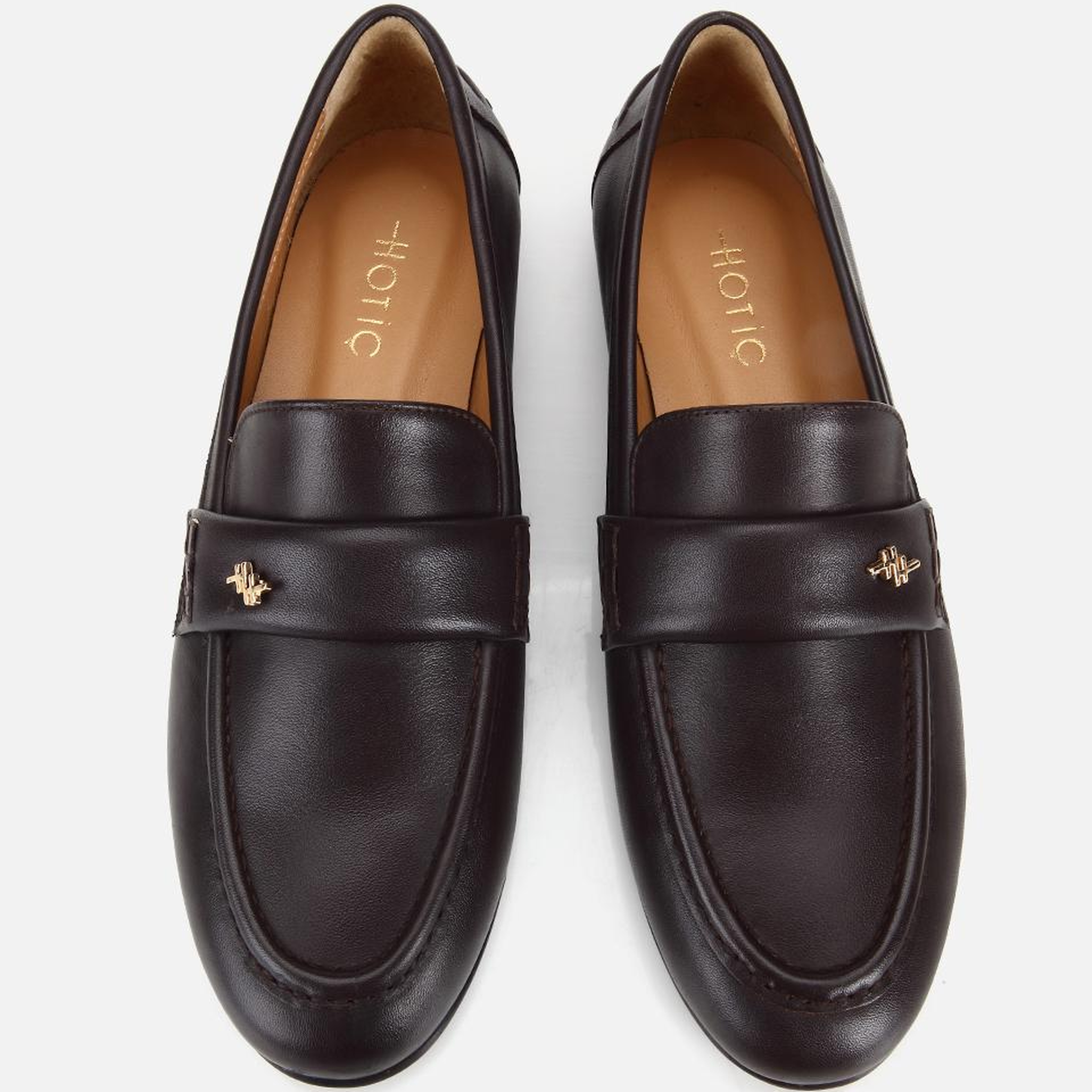 Kadın Deri Kahverengi Yumuşak Dokulu Klasik Loafer