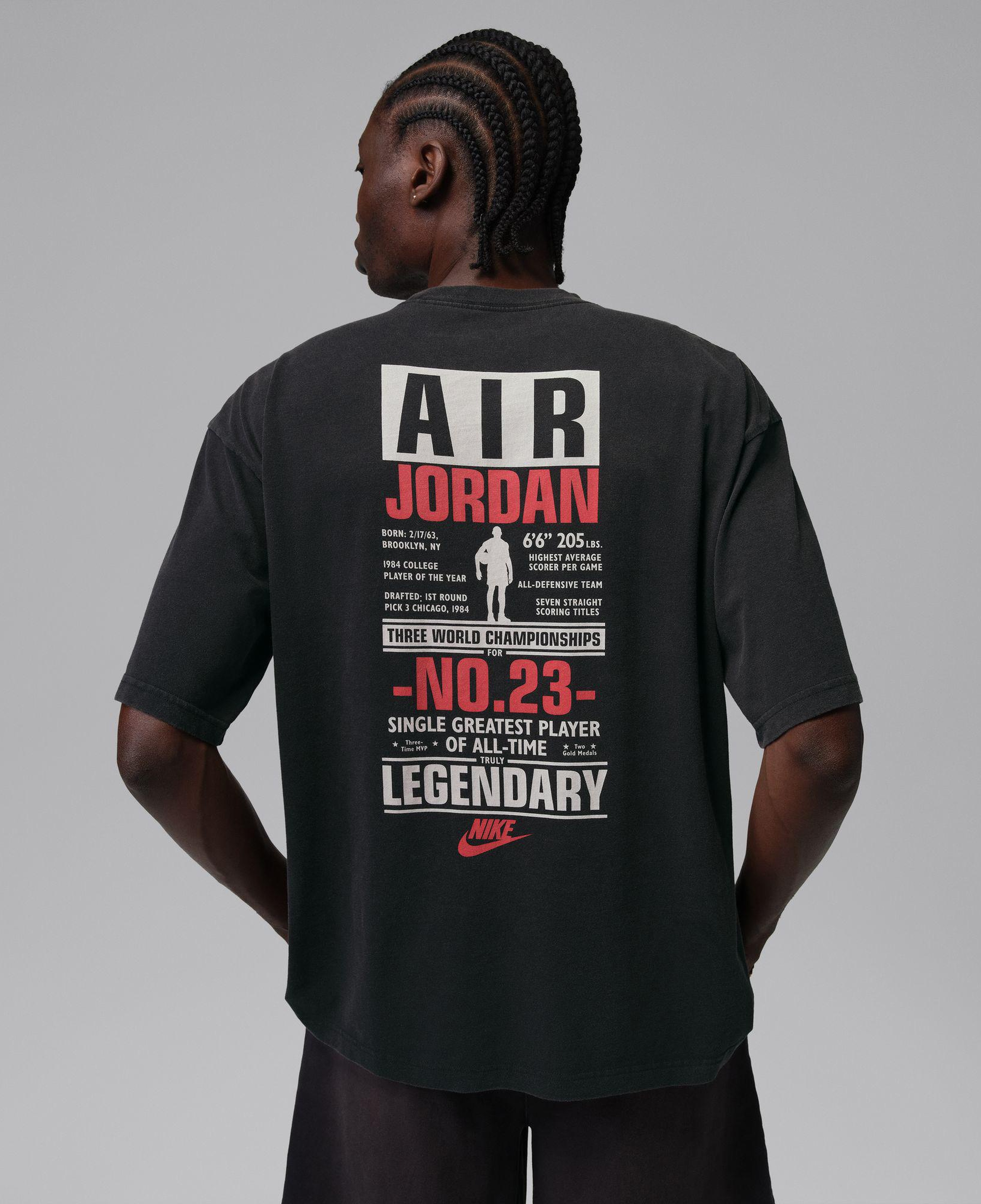 Jordan Flight Legend Crew Erkek Siyah T-Shirt