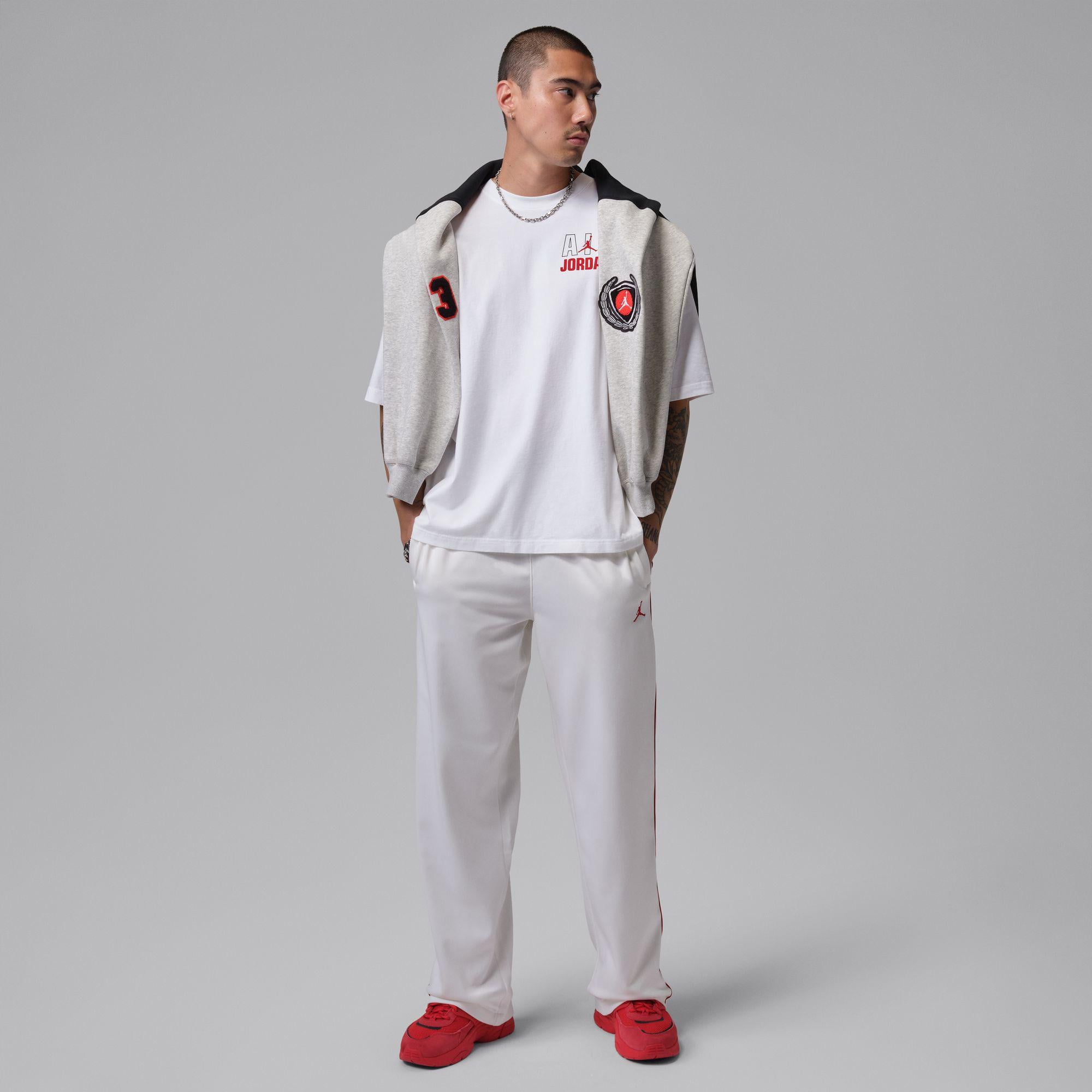 Jordan Flight Legend Crew Erkek Beyaz T-Shirt