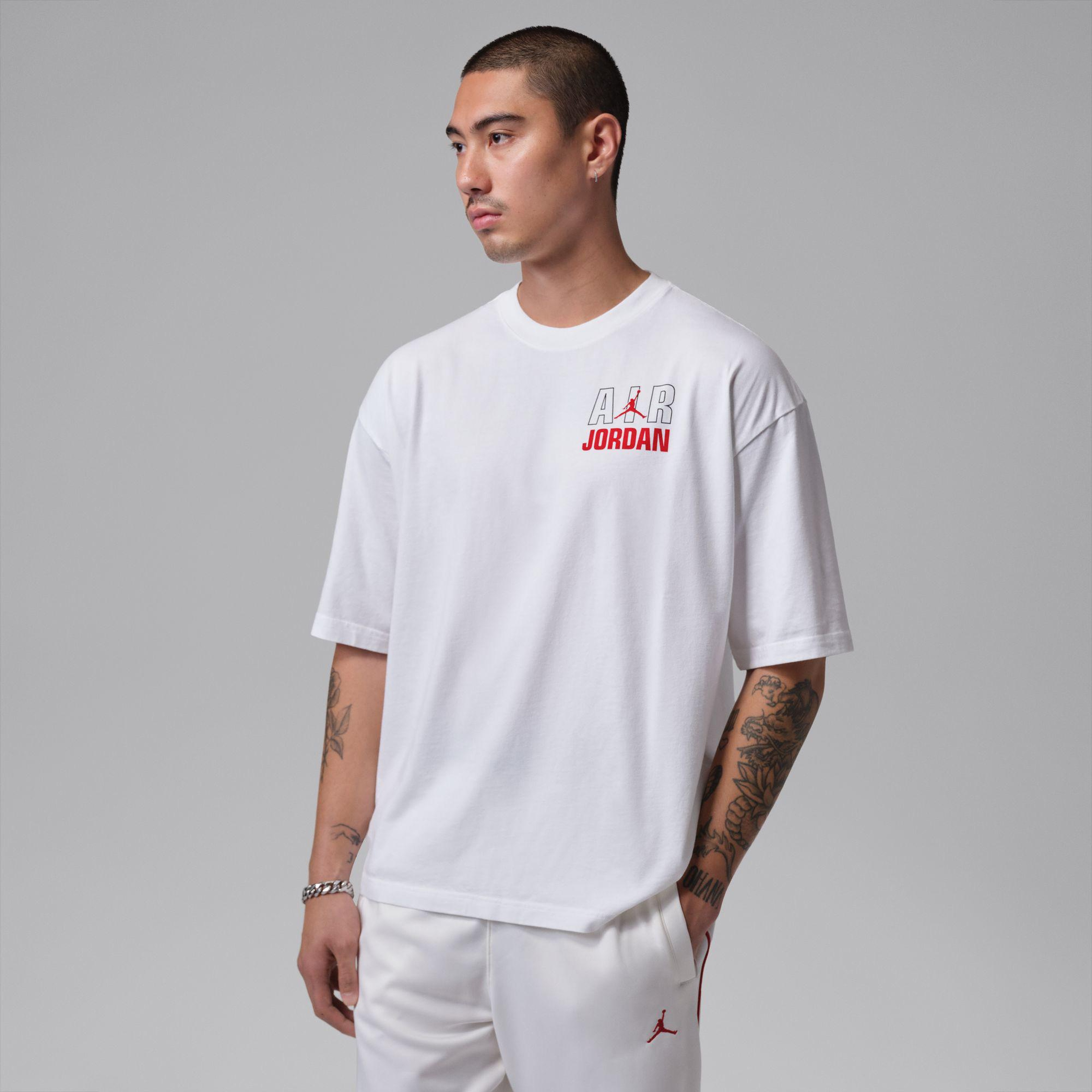 Jordan Flight Legend Crew Erkek Beyaz T-Shirt