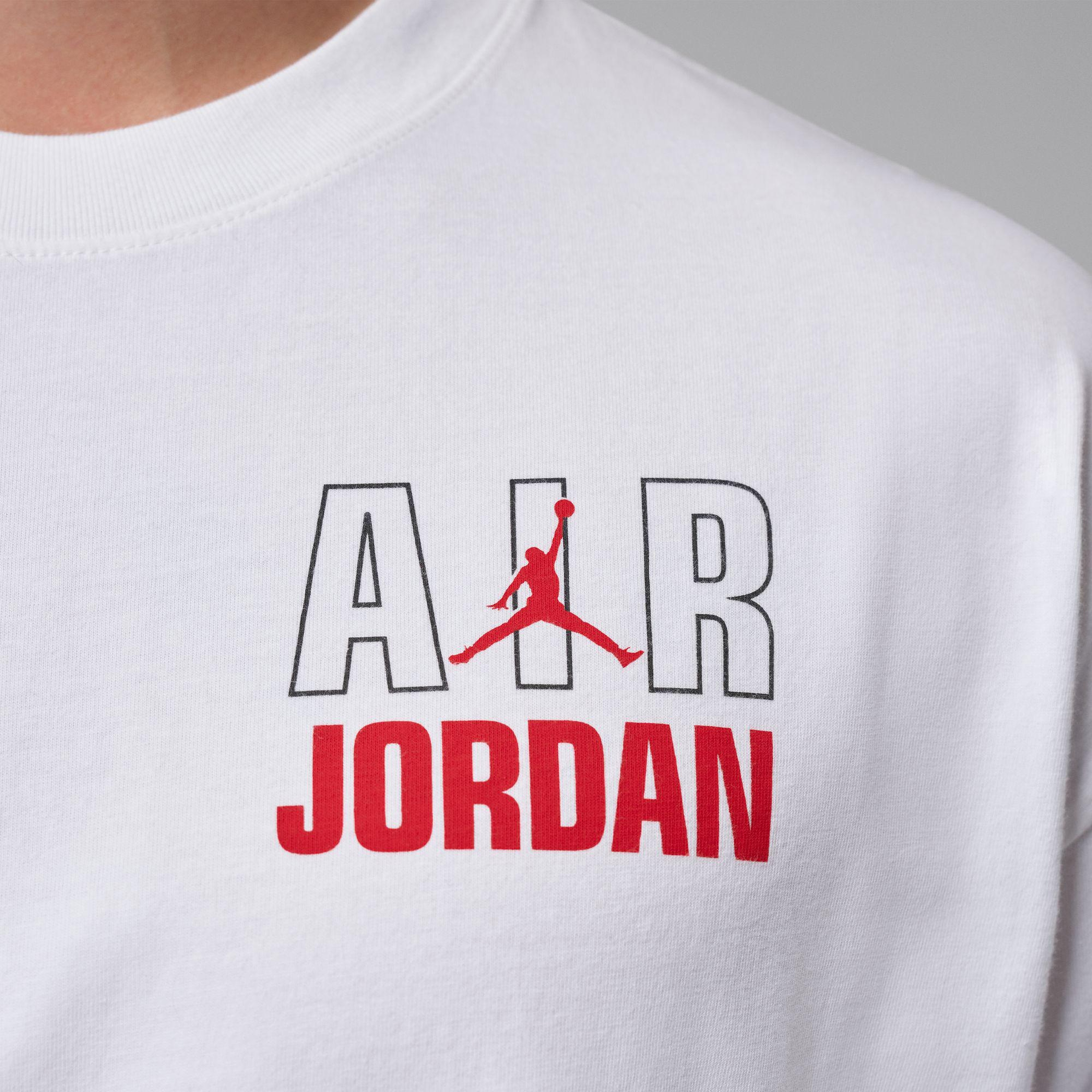 Jordan Flight Legend Crew Erkek Beyaz T-Shirt