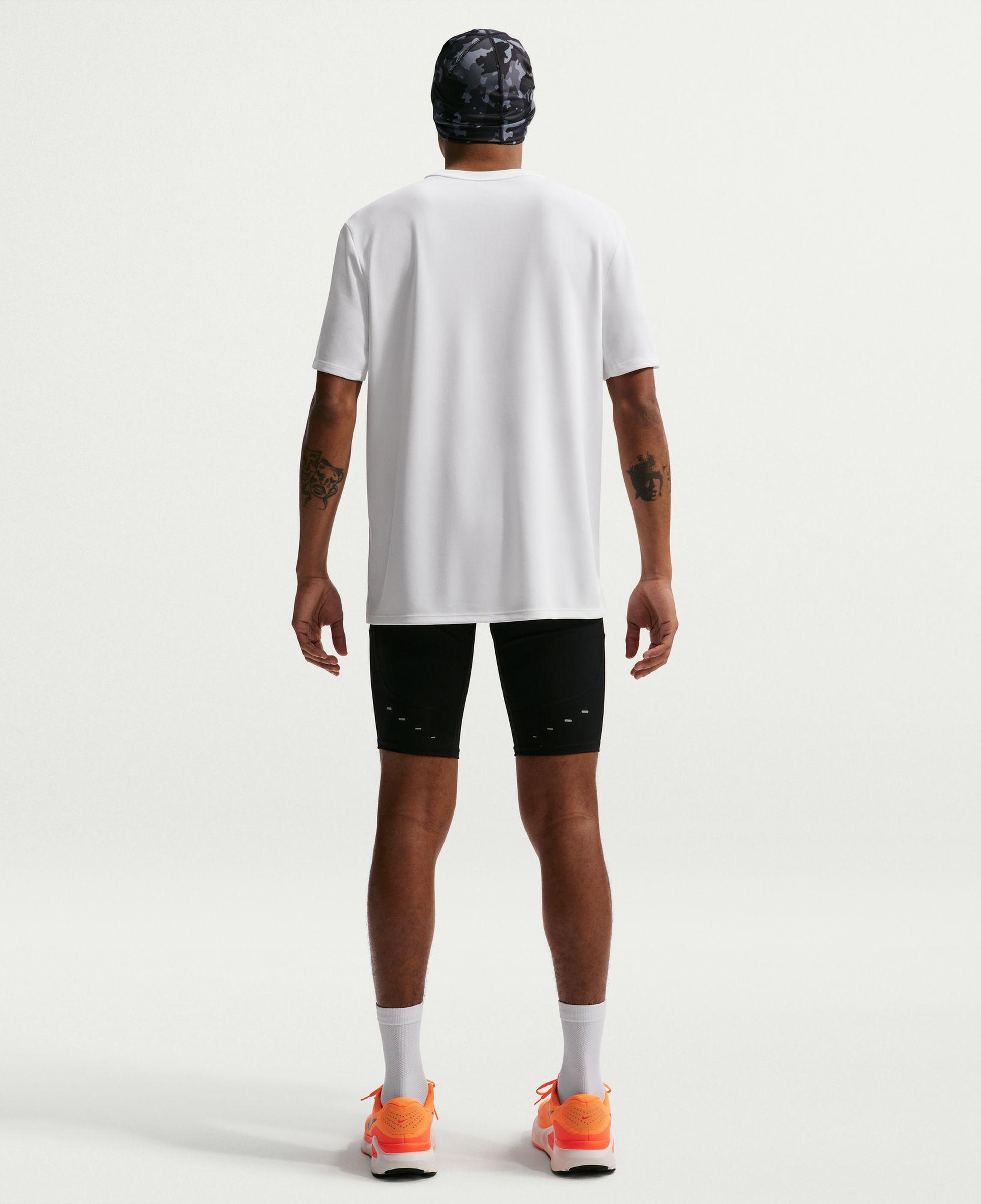 Nike Dri-Fit Miler Erkek Beyaz T-Shirt