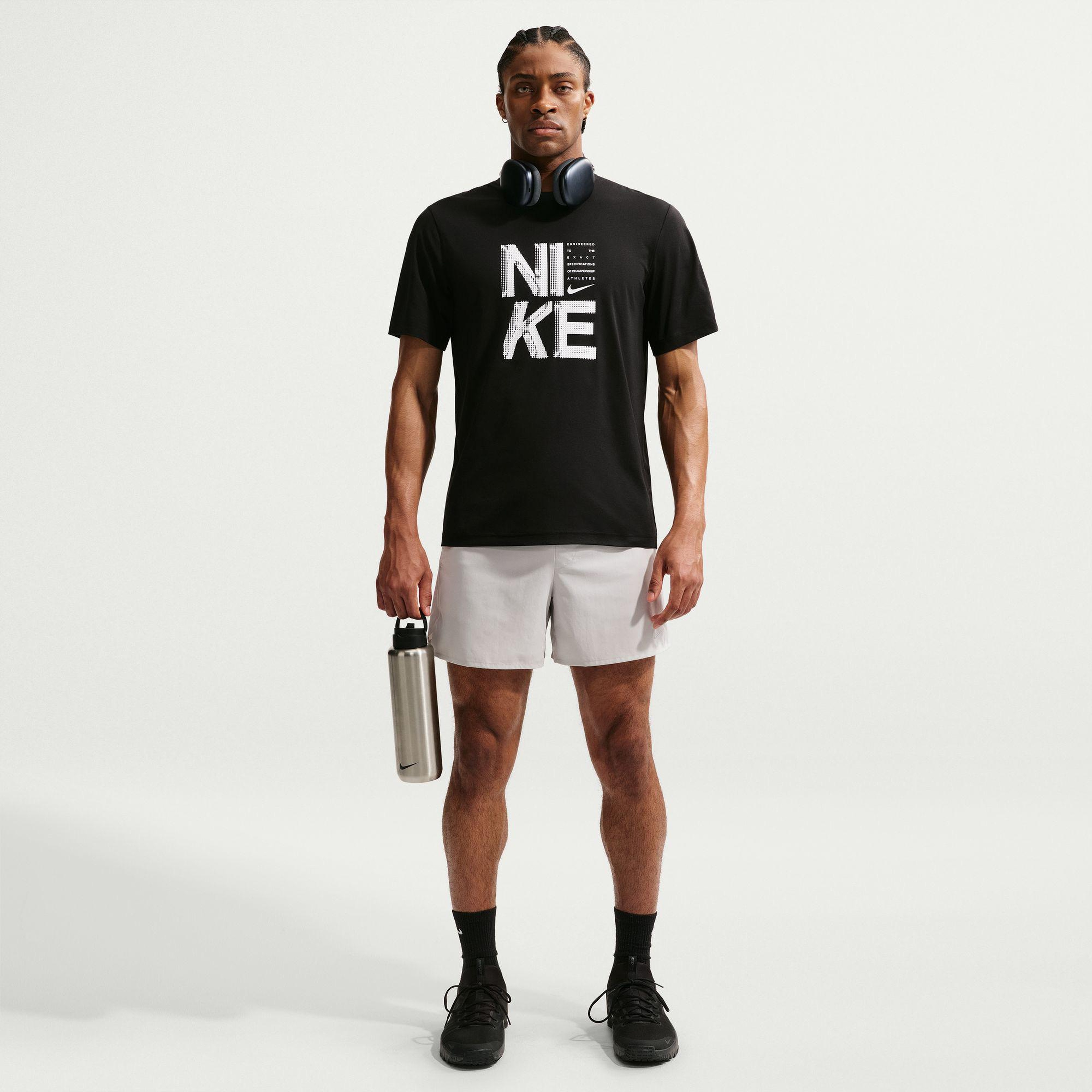 Nike Dri-Fit Hyverse GFX Erkek Siyah T-Shirt