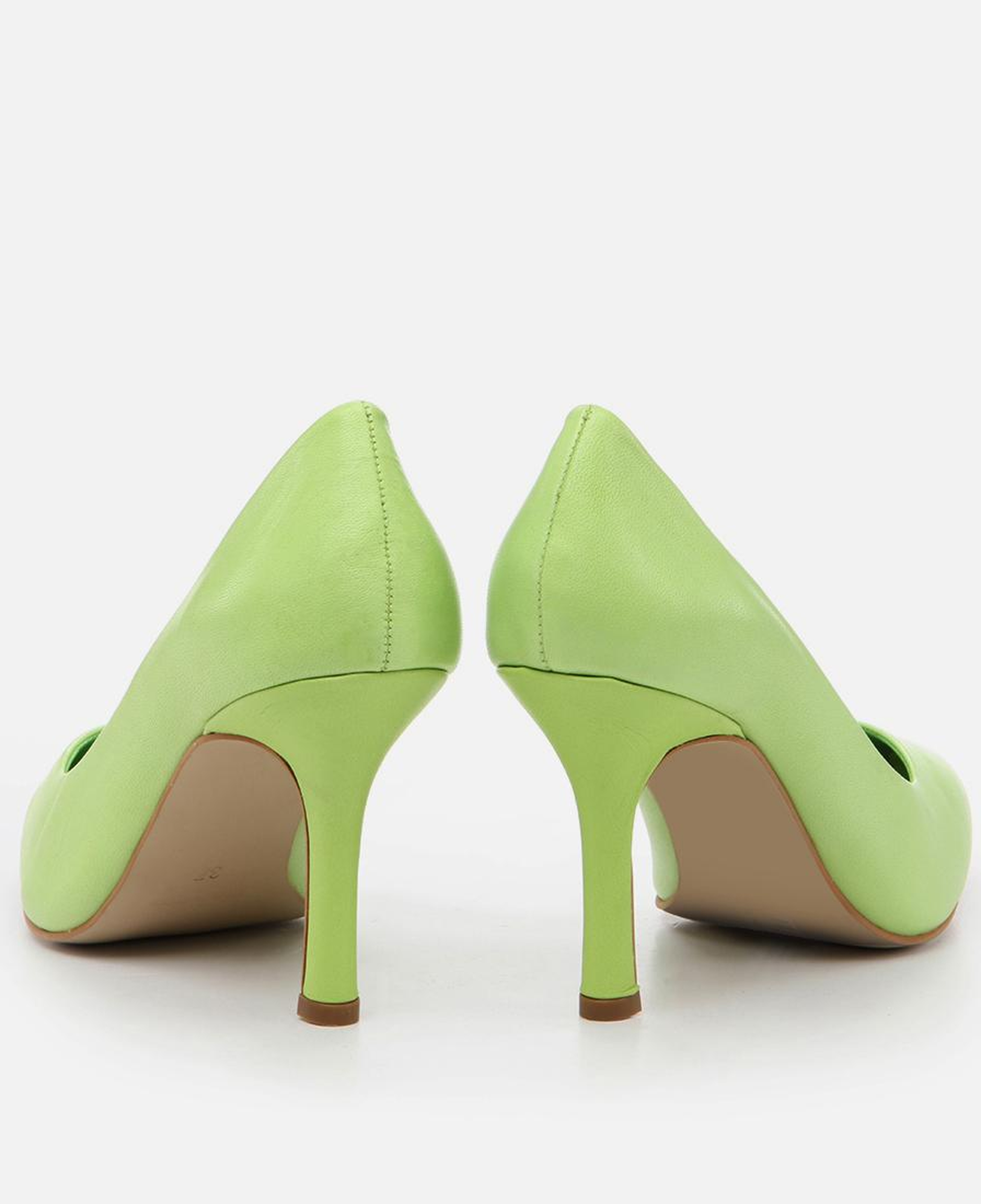 Kadın Deri Yeşil Stiletto