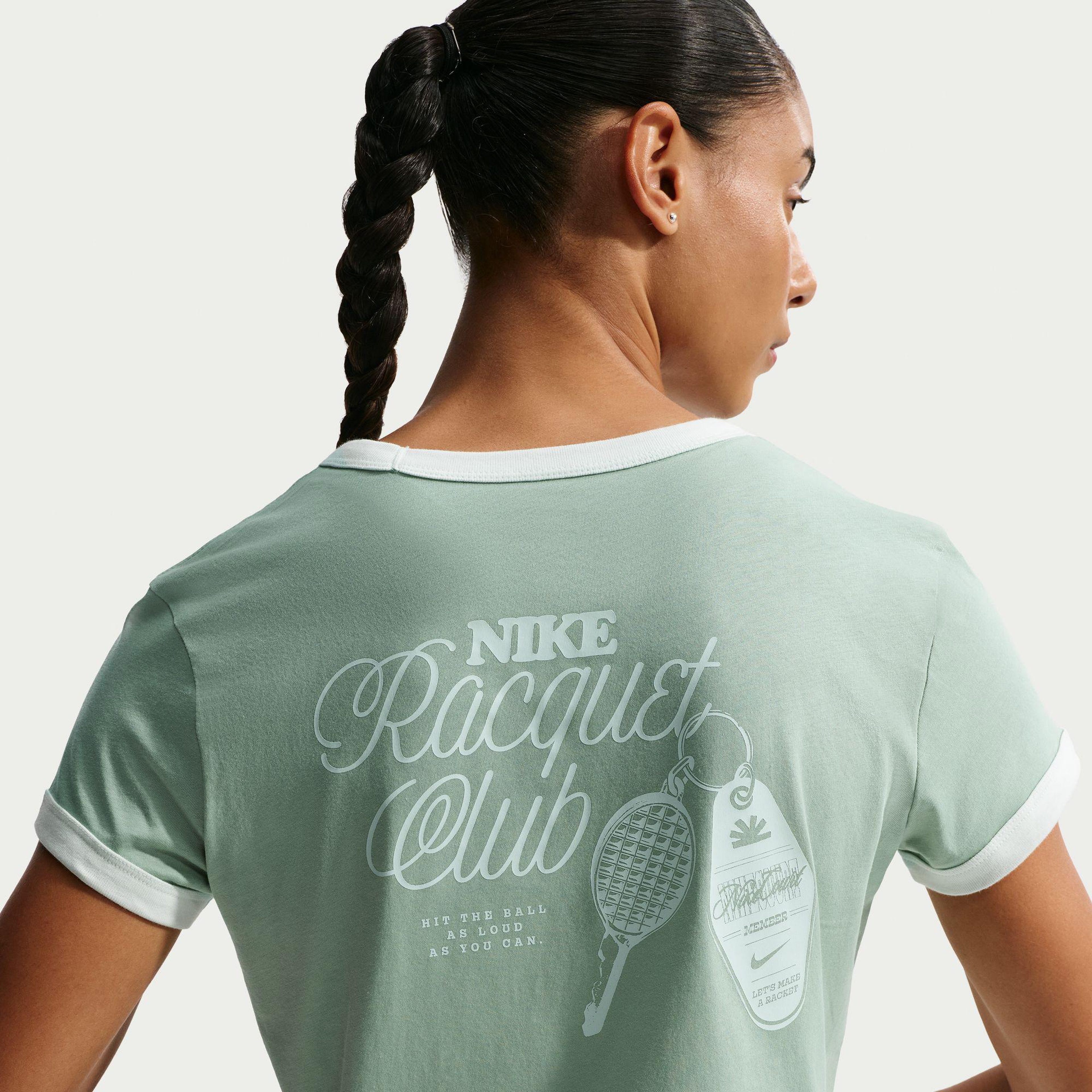 Nike Heritage Racquet Club Mod Kadın Yeşil T-Shirt