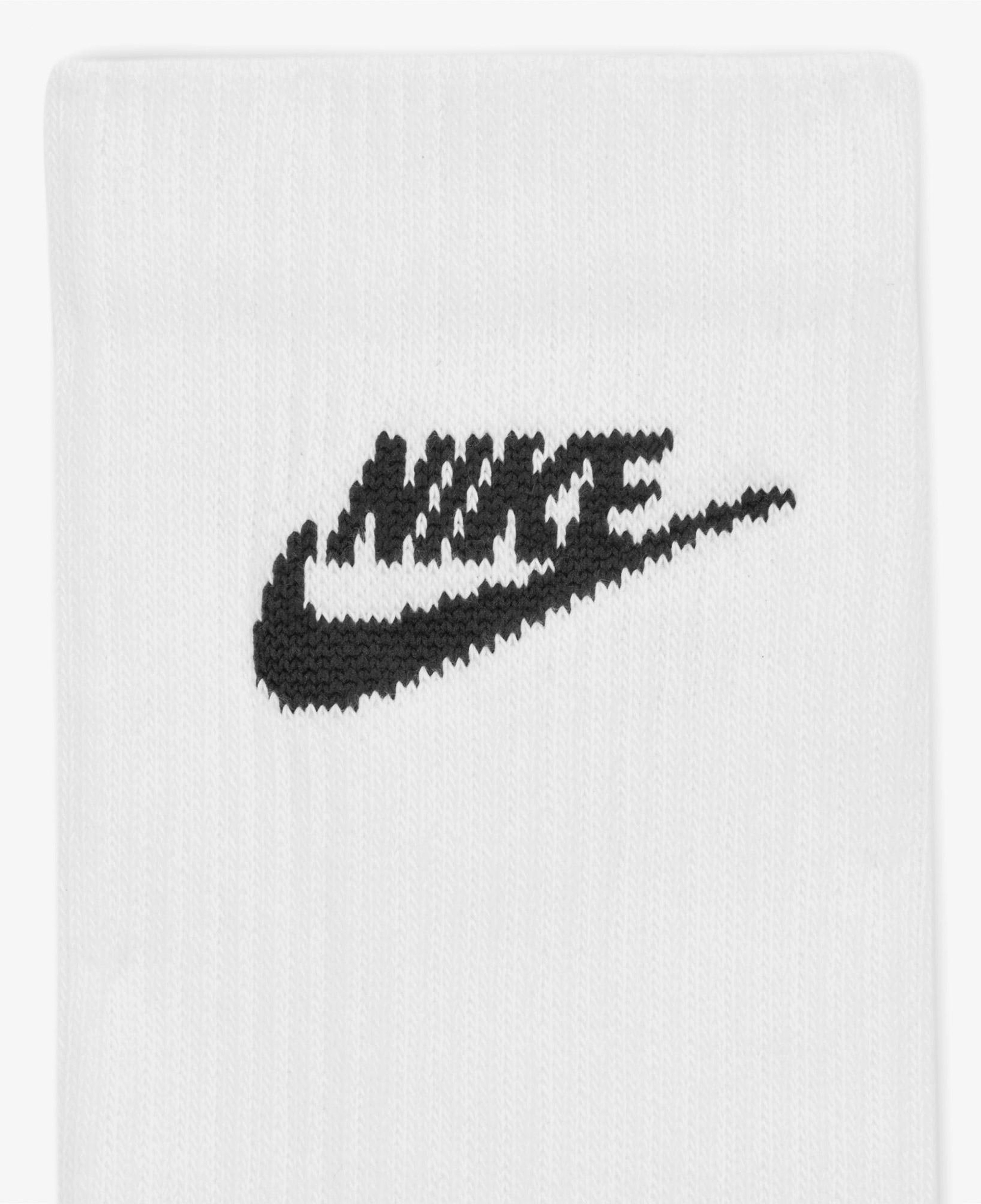 Nike Everyday Elevated 3'lü Unisex Beyaz Çorap