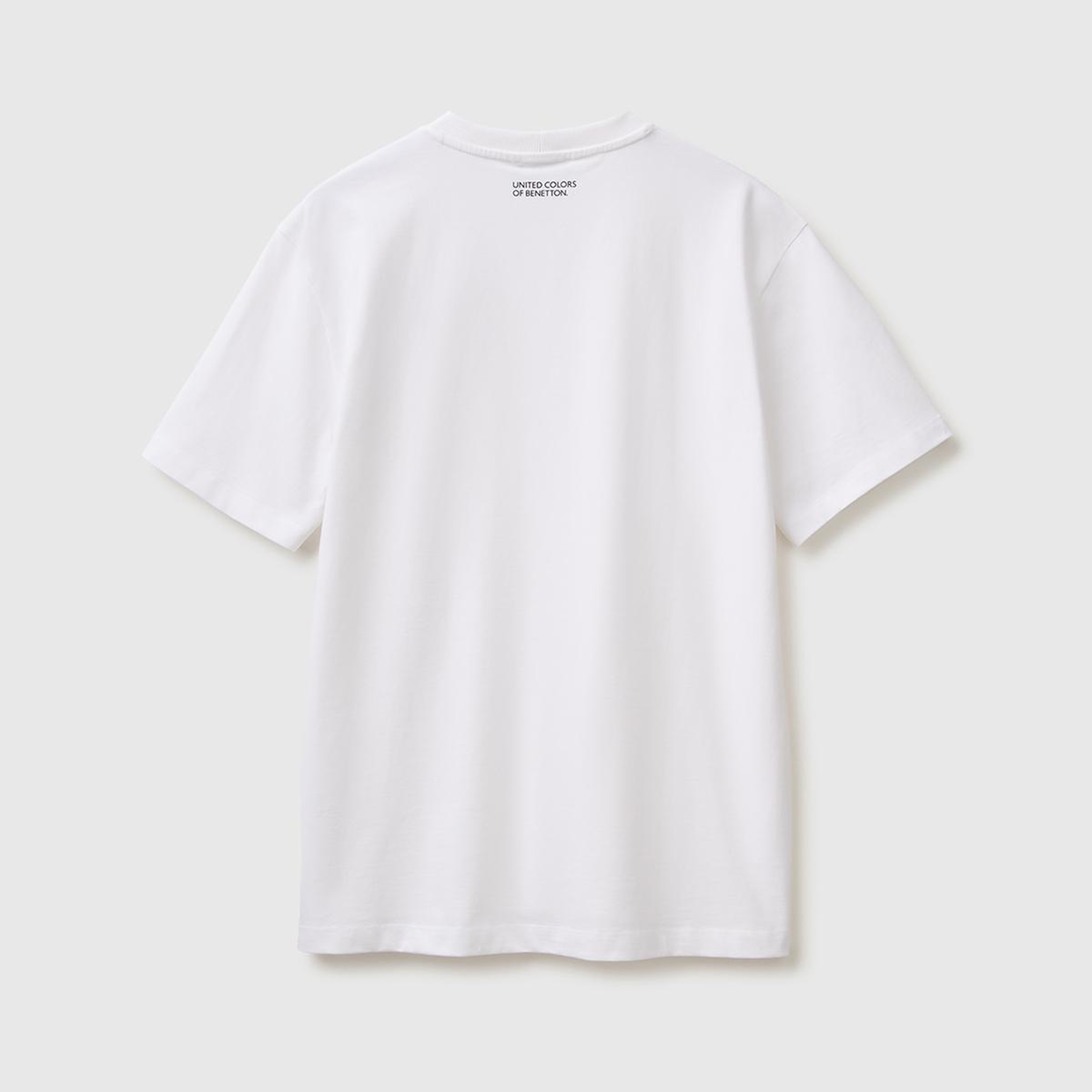 Erkek Beyaz Mix %100 Pamuk Grafik Baskılı Regular Fit Bisiklet Yaka T-Shirt
