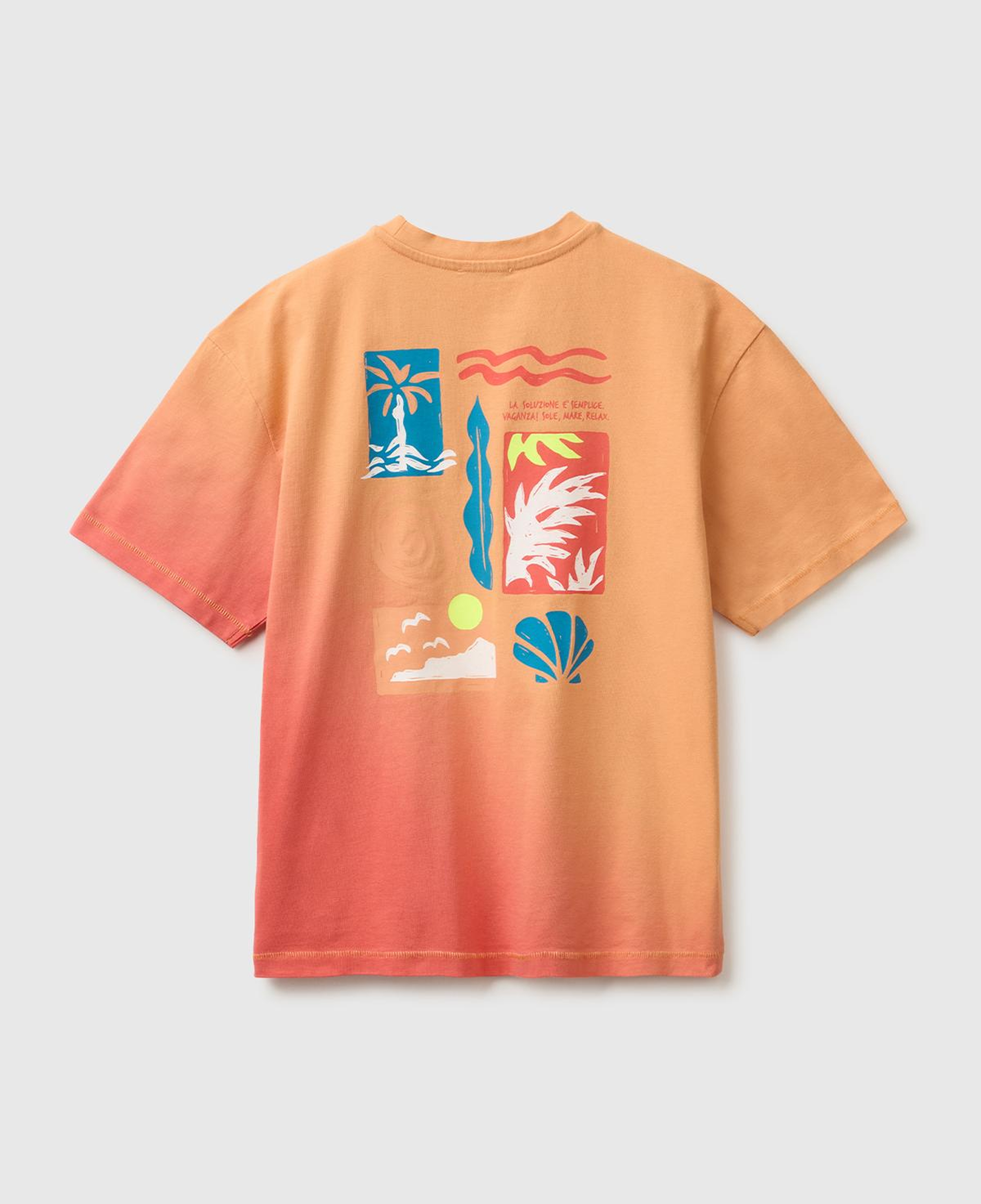 Erkek Çocuk Kırmızı Mix Çok Renkli Baskılı Bisiklet Yaka T-Shirt