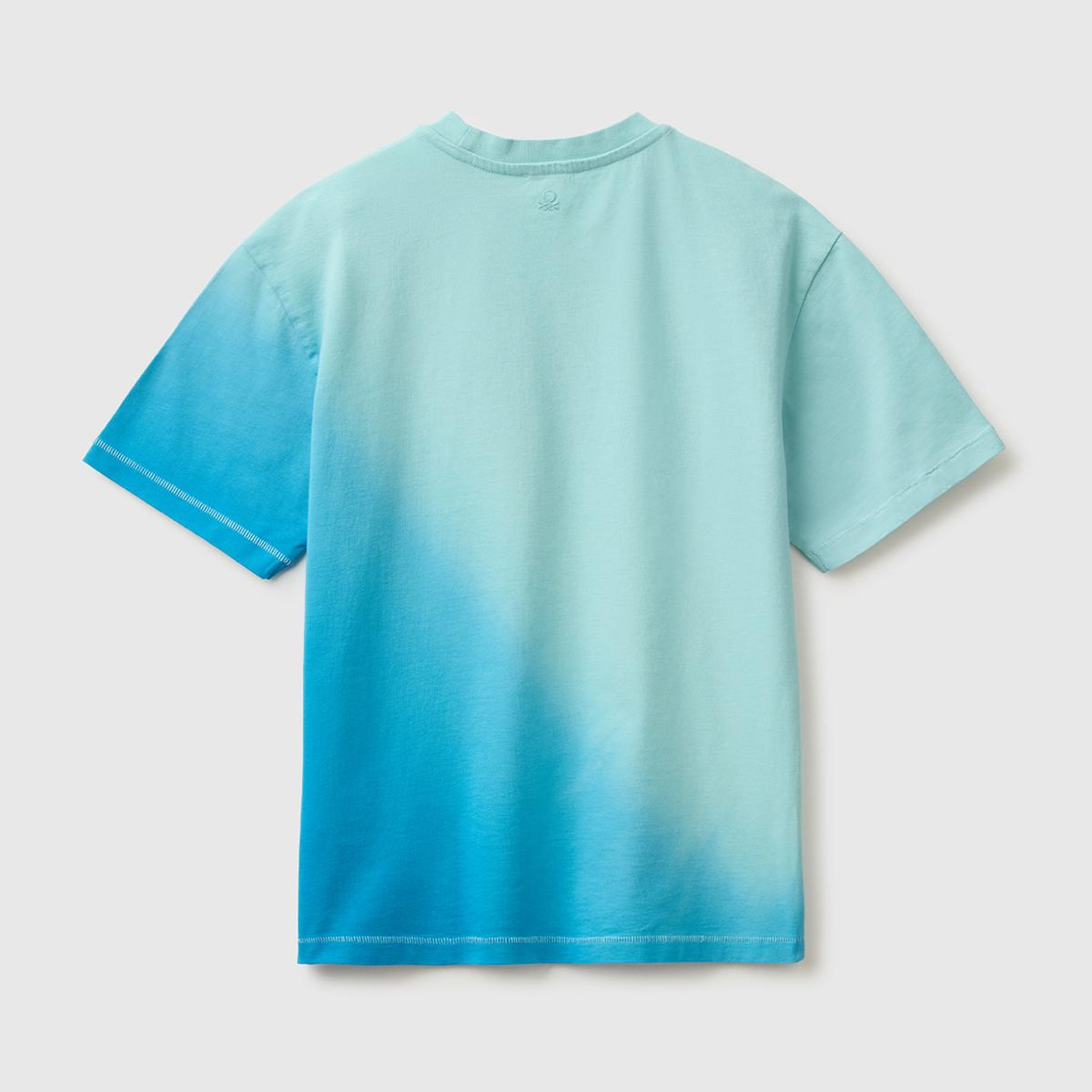 Erkek Çocuk Turkuaz Mix Çok Renkli Baskılı Bisiklet Yaka T-Shirt