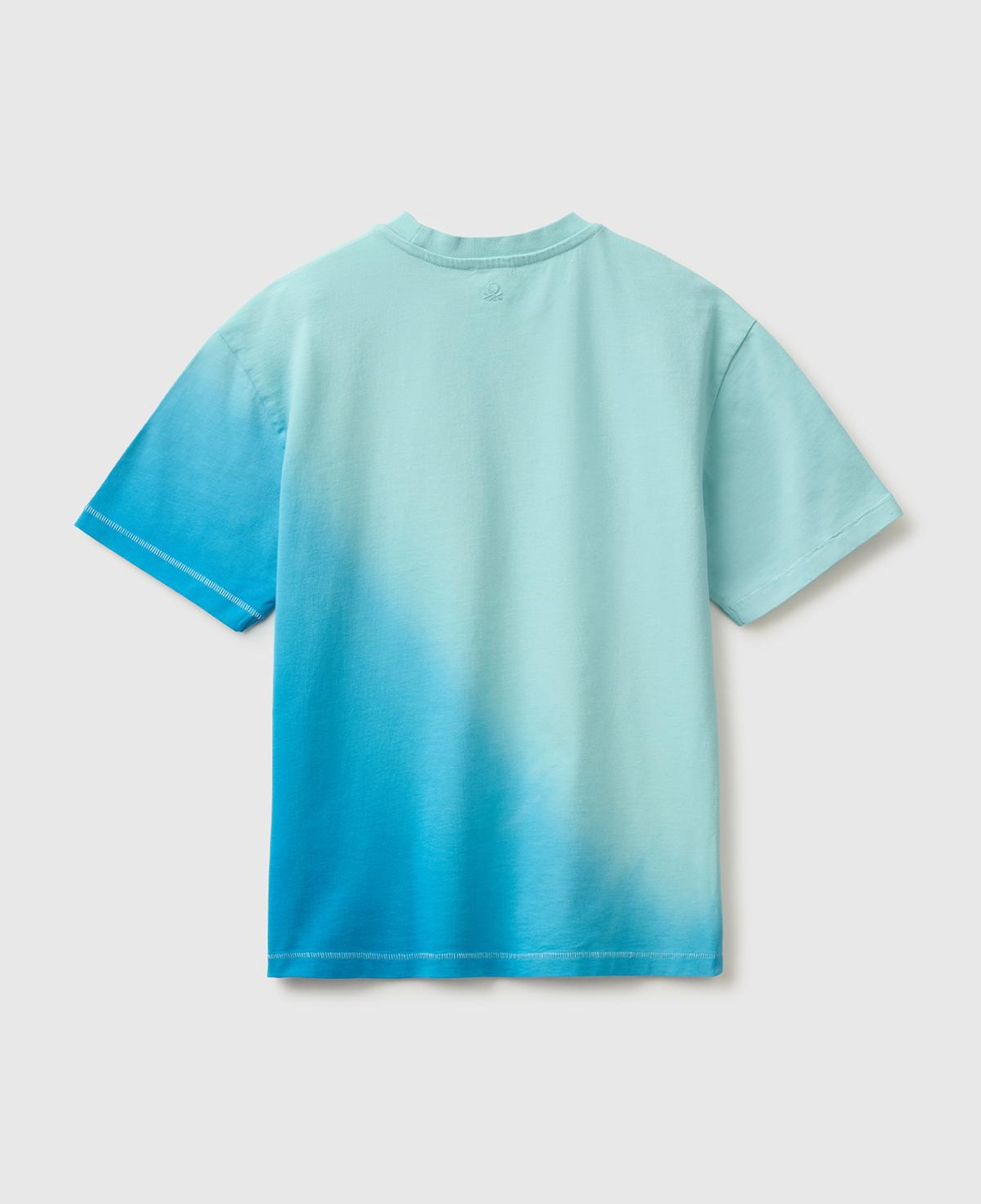 Erkek Çocuk Turkuaz Mix Çok Renkli Baskılı Bisiklet Yaka T-Shirt