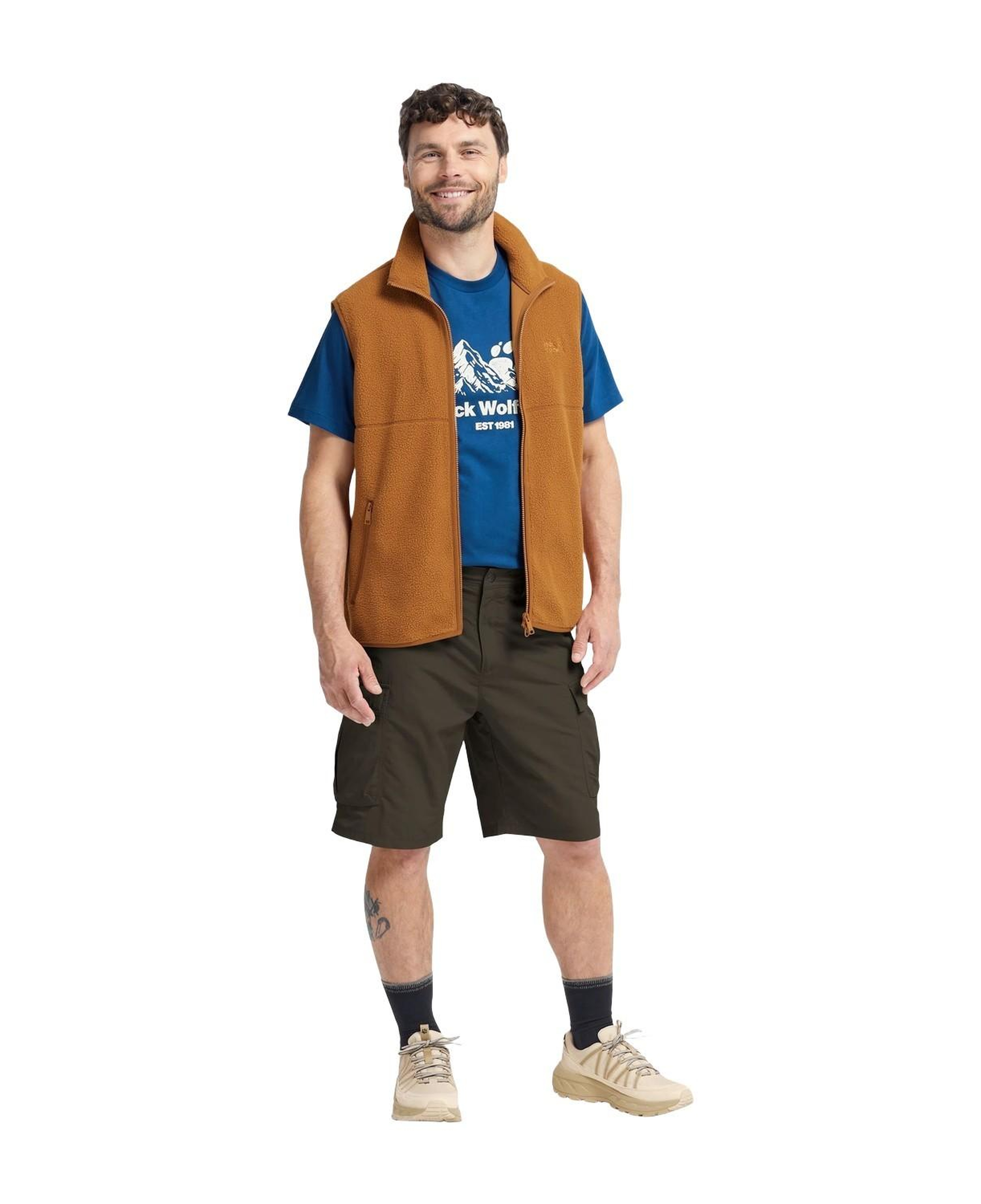 Jack Wolfskin Duneland Cargo Shorts Erkek Yeşil Şort