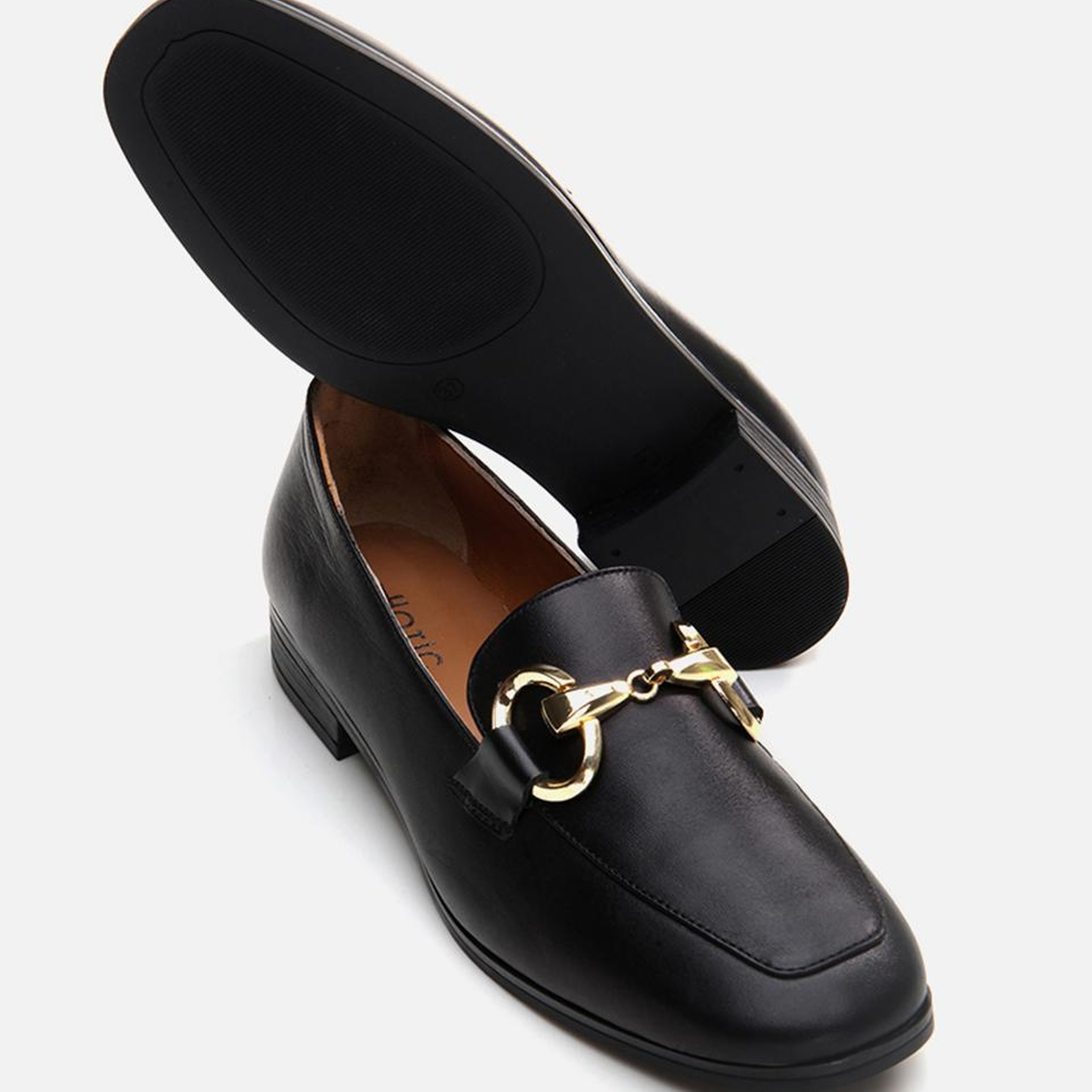 Kadın Deri Siyah Loafer