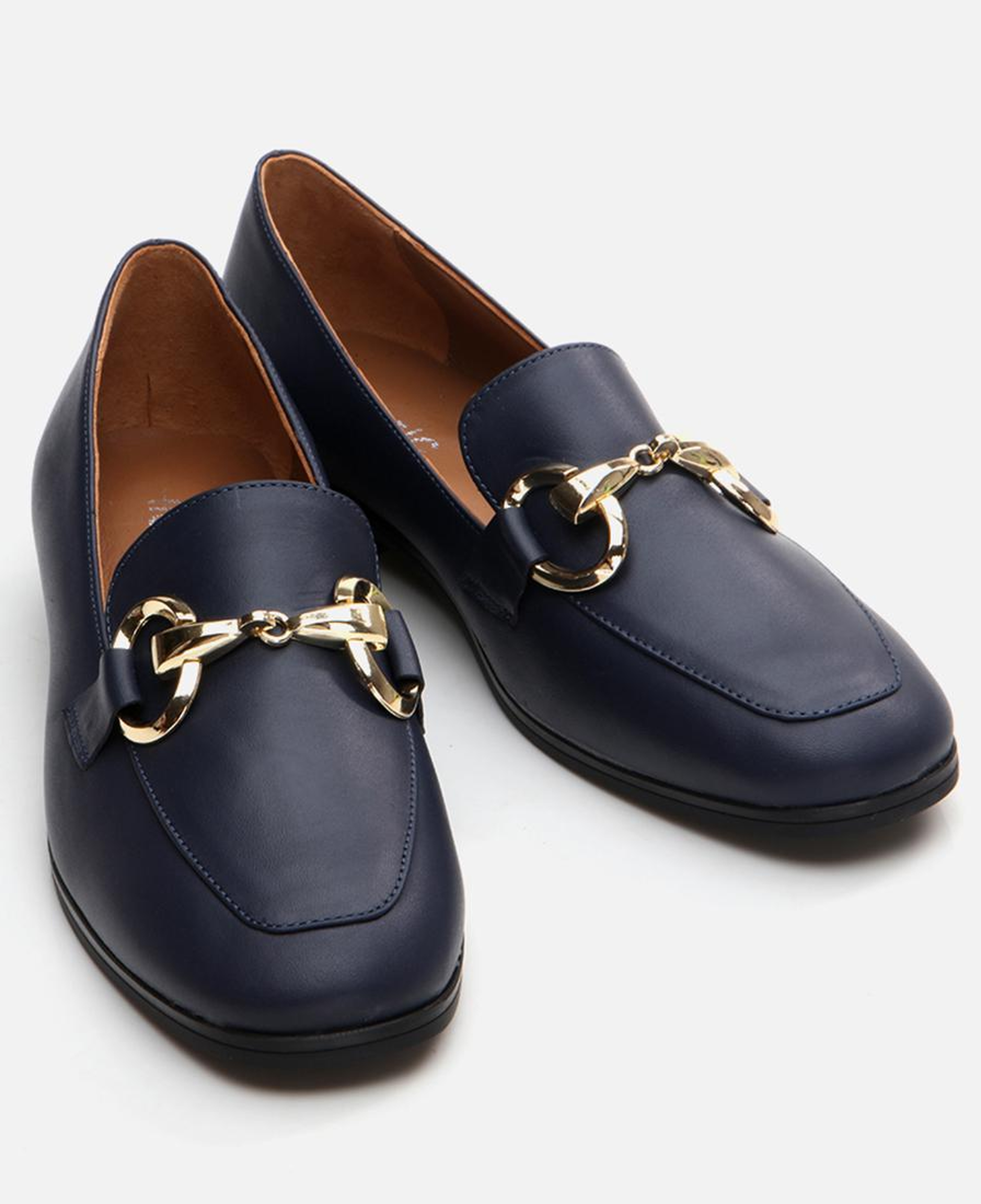 Kadın Deri Lacivert Loafer
