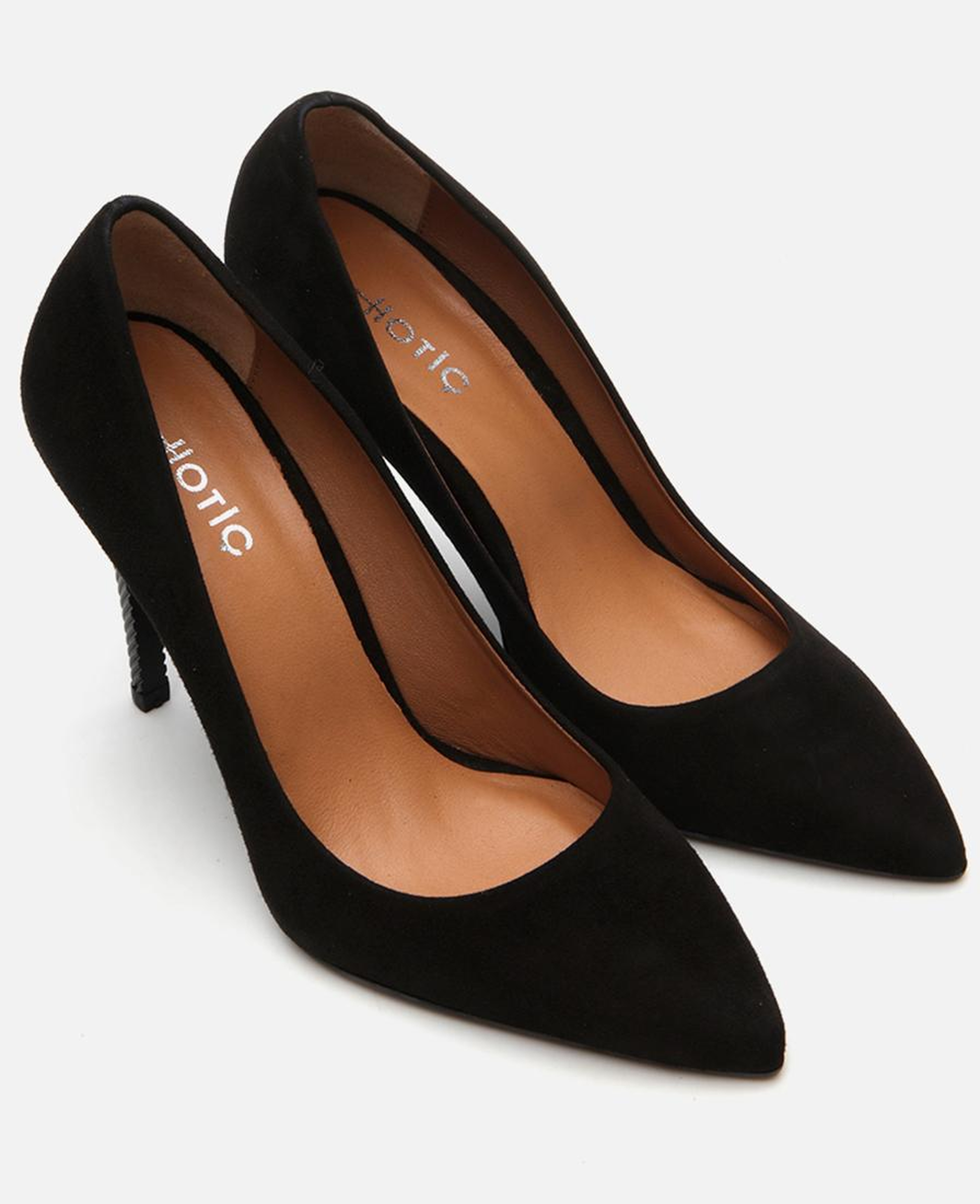 Kadın Deri Siyah Stiletto