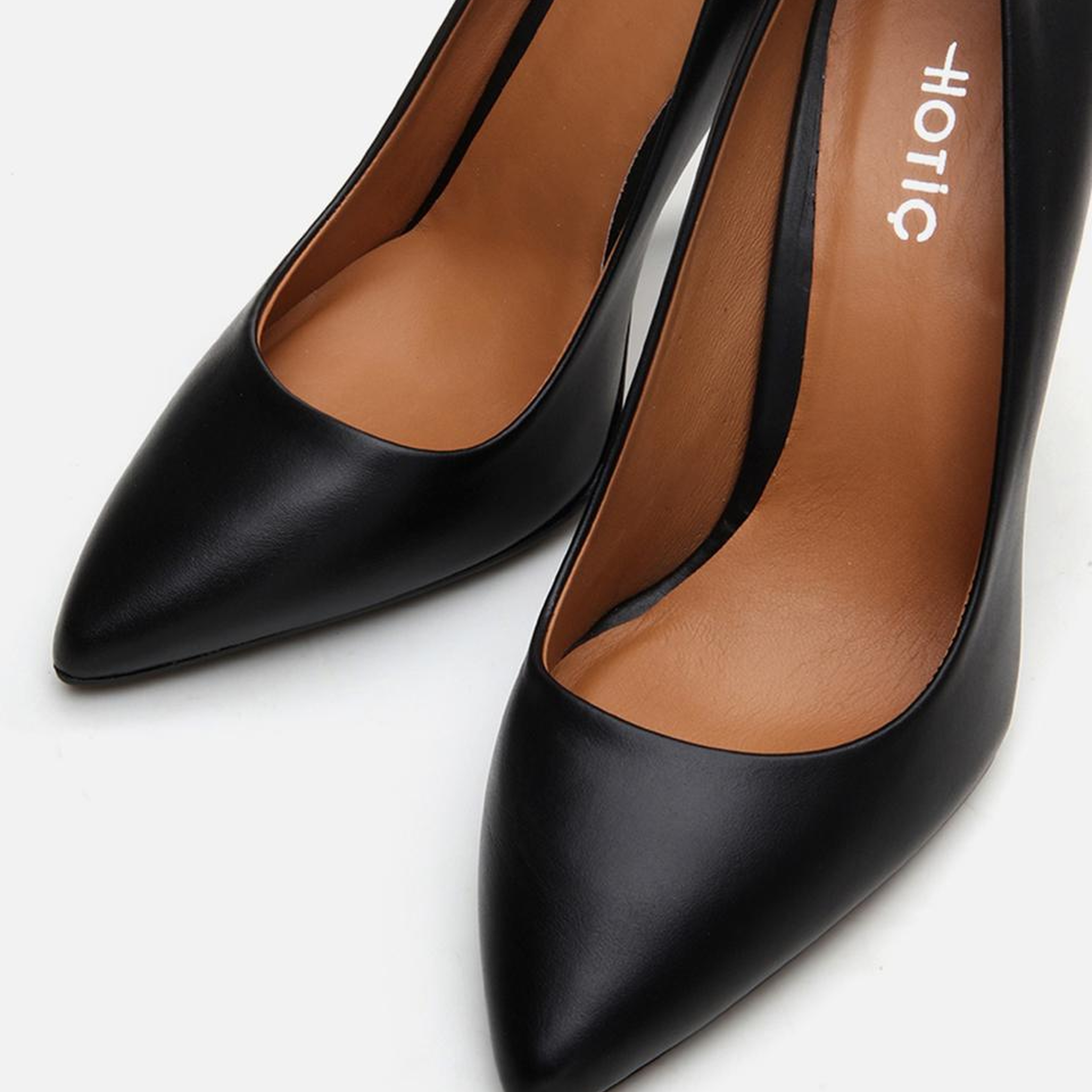 Kadın Deri Siyah Stiletto