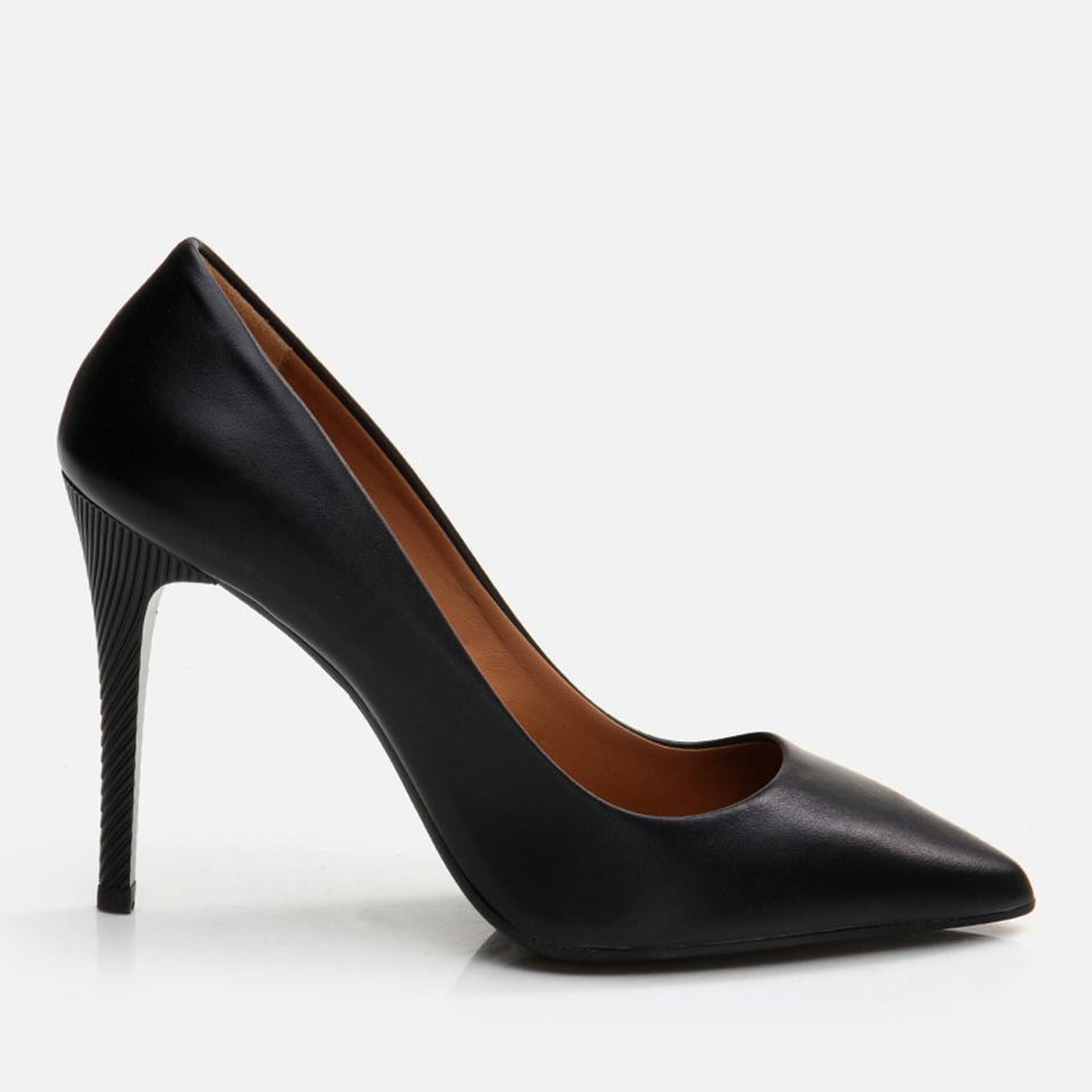Kadın Deri Siyah Stiletto