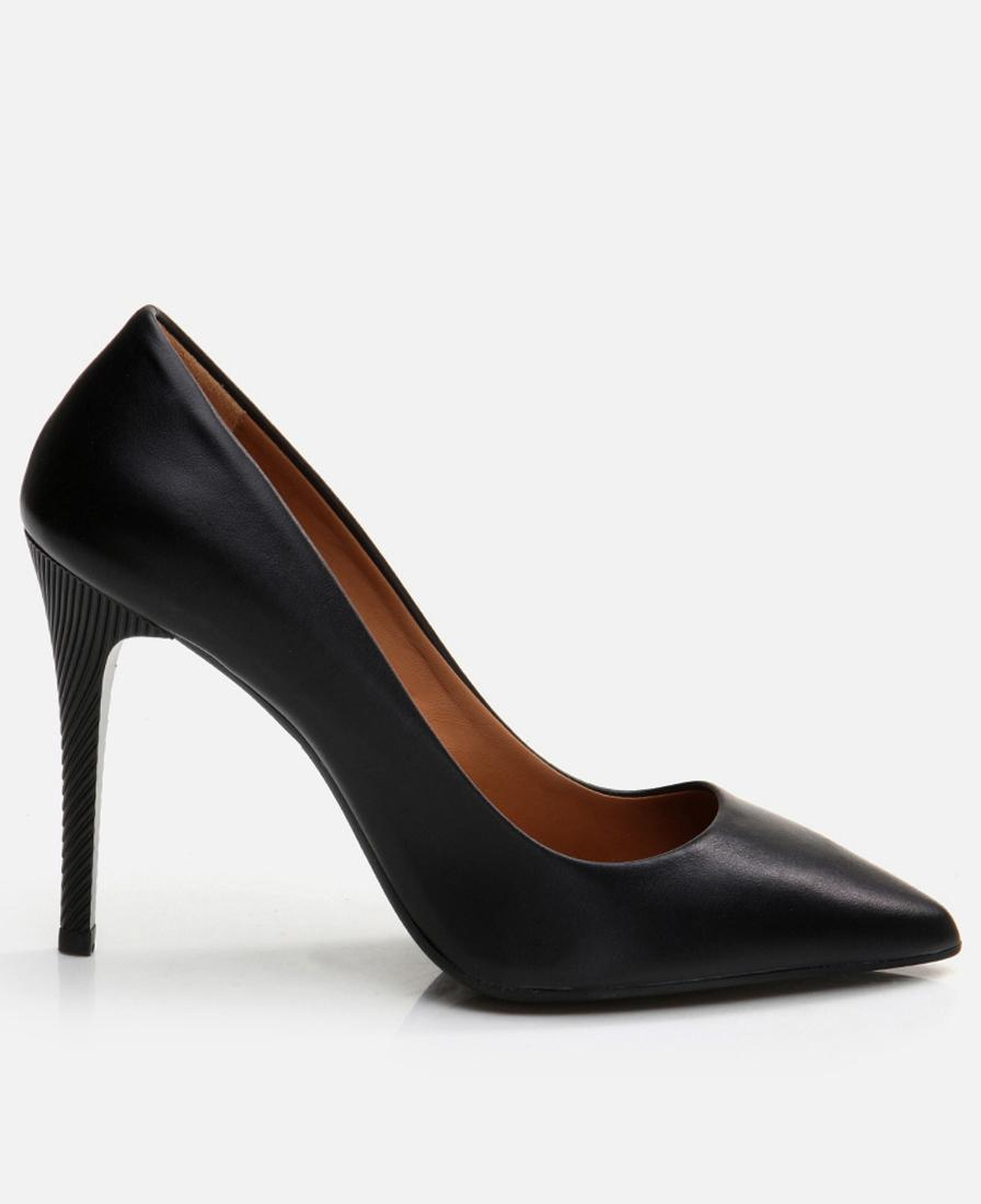 Kadın Deri Siyah Stiletto