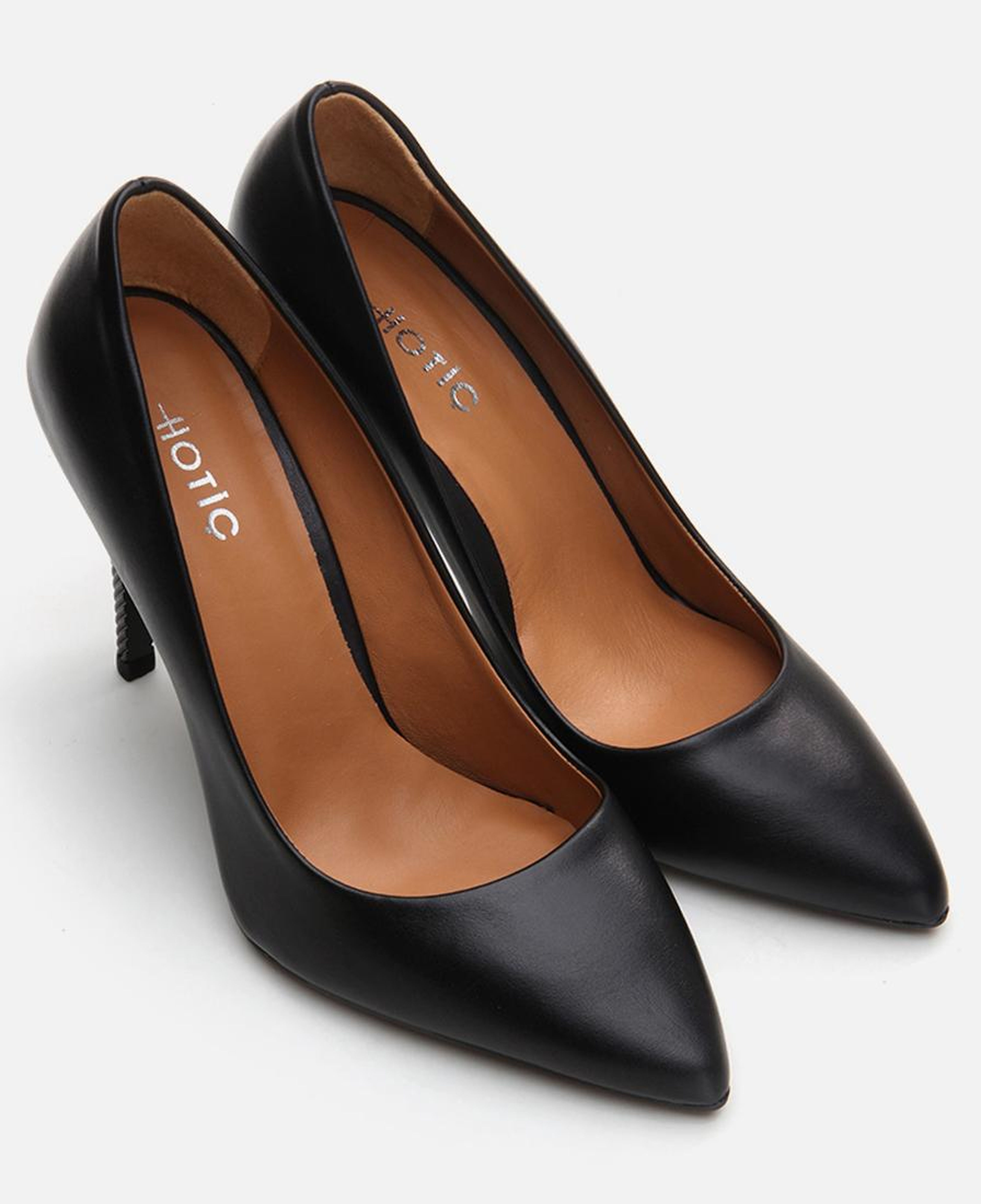 Kadın Deri Siyah Stiletto
