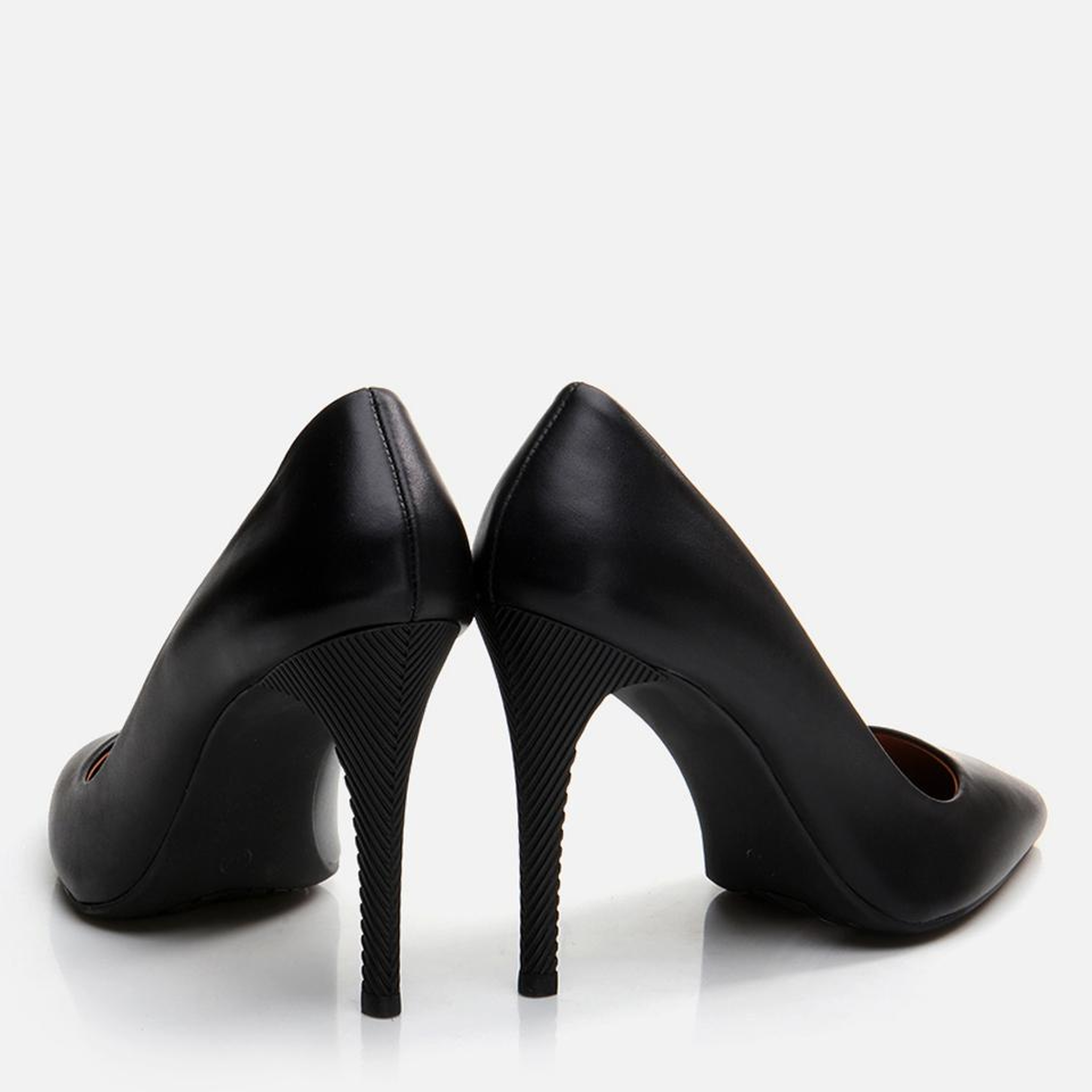 Kadın Deri Siyah Stiletto