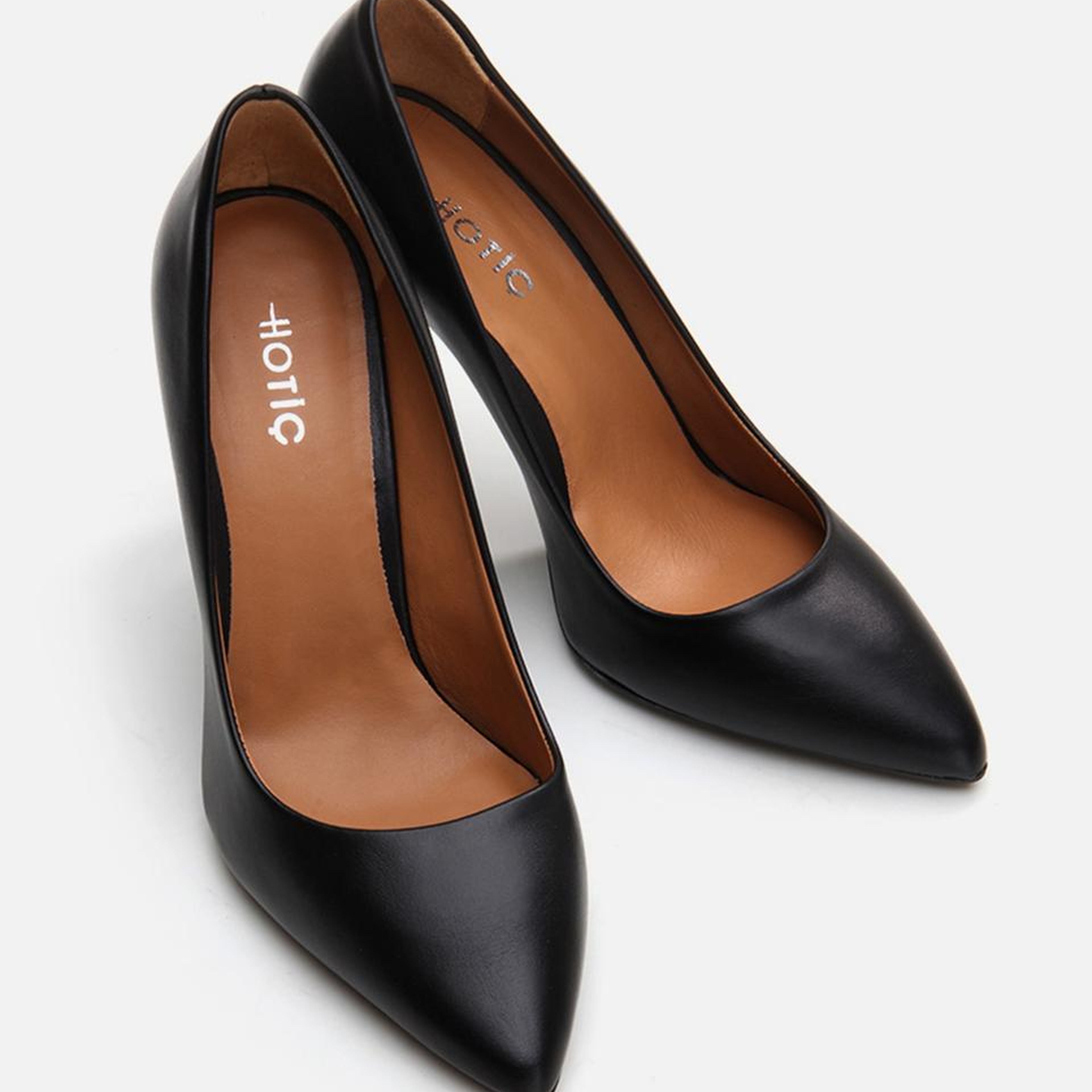 Kadın Deri Siyah Stiletto