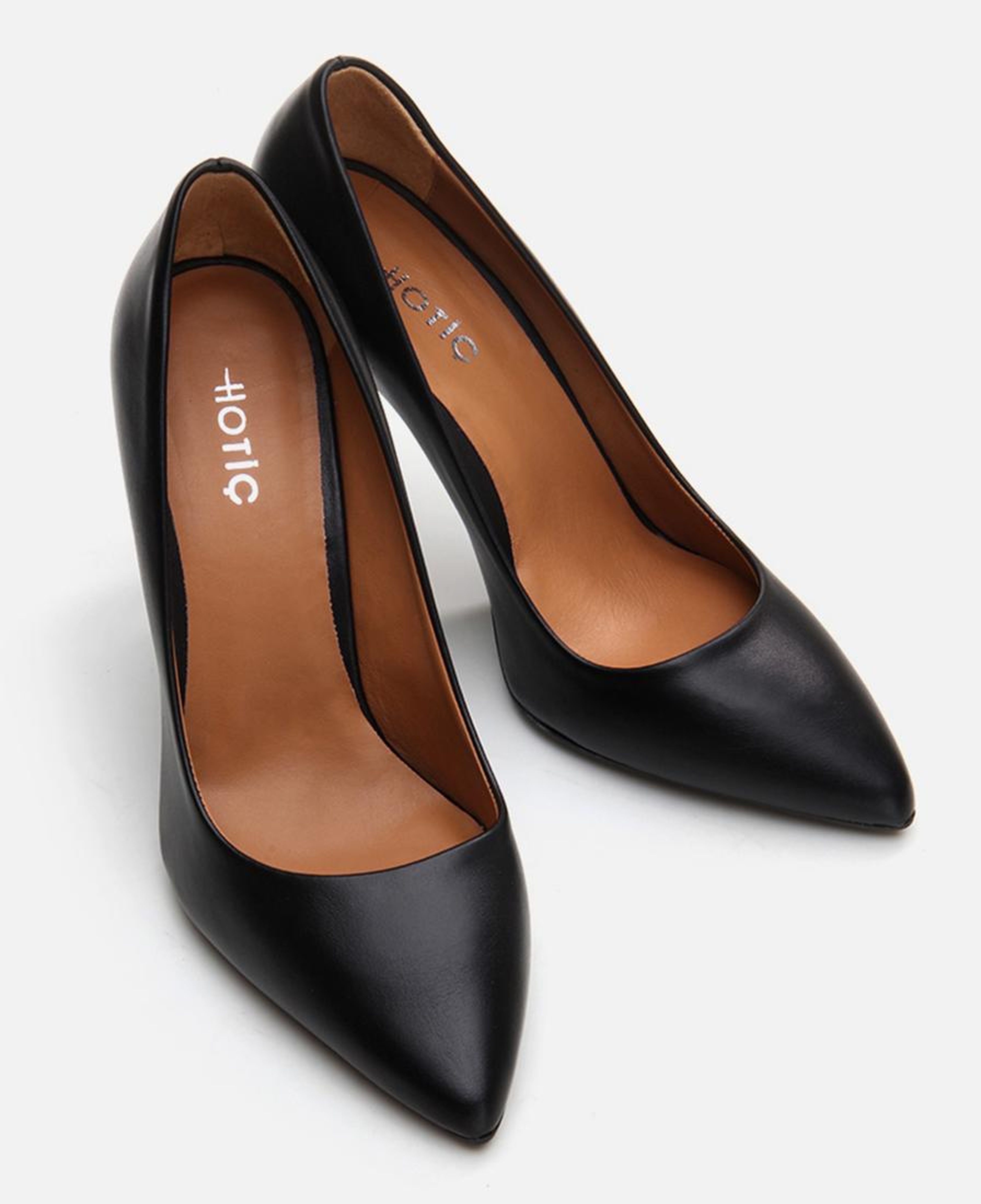 Kadın Deri Siyah Stiletto